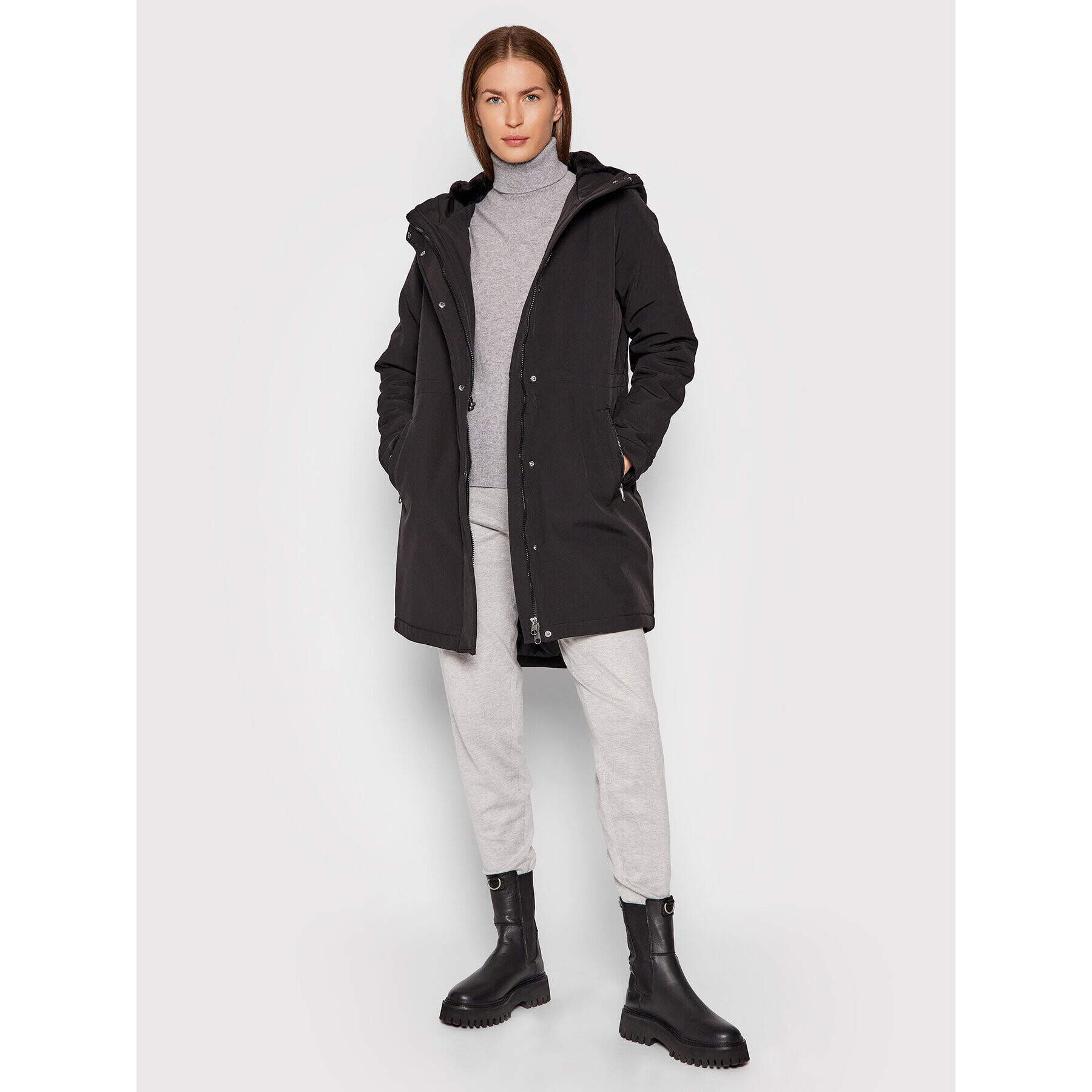 Vero Moda Parka Cleanmila 10235311 Černá Regular Fit - Pepit.cz