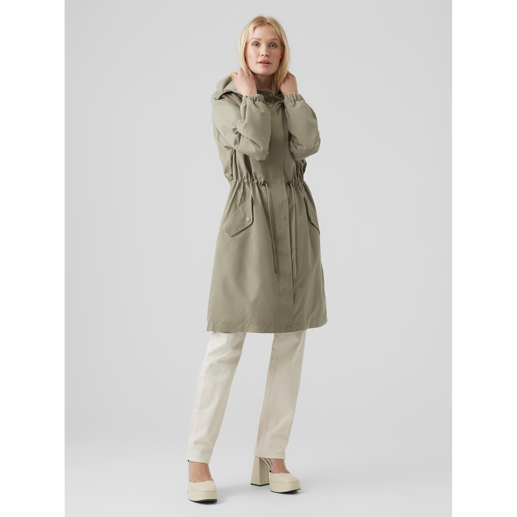 Vero Moda Parka Pernille Alison 10282329 Zelená Regular Fit - Pepit.cz