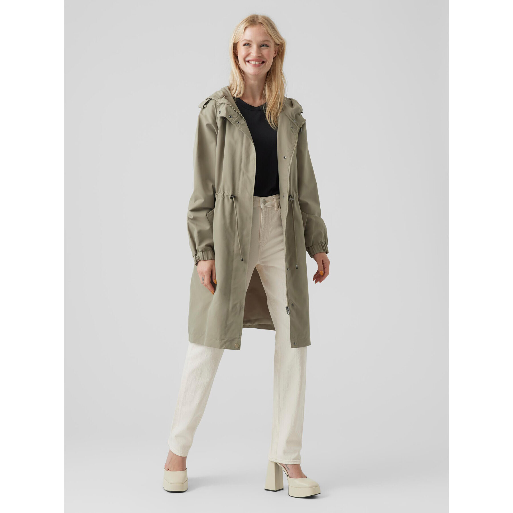 Vero Moda Parka Pernille Alison 10282329 Zelená Regular Fit - Pepit.cz