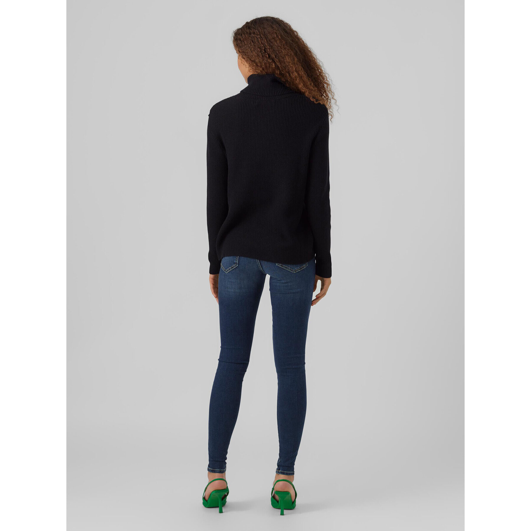 Vero Moda Rolák Holly 10268920 Černá Relaxed Fit - Pepit.cz