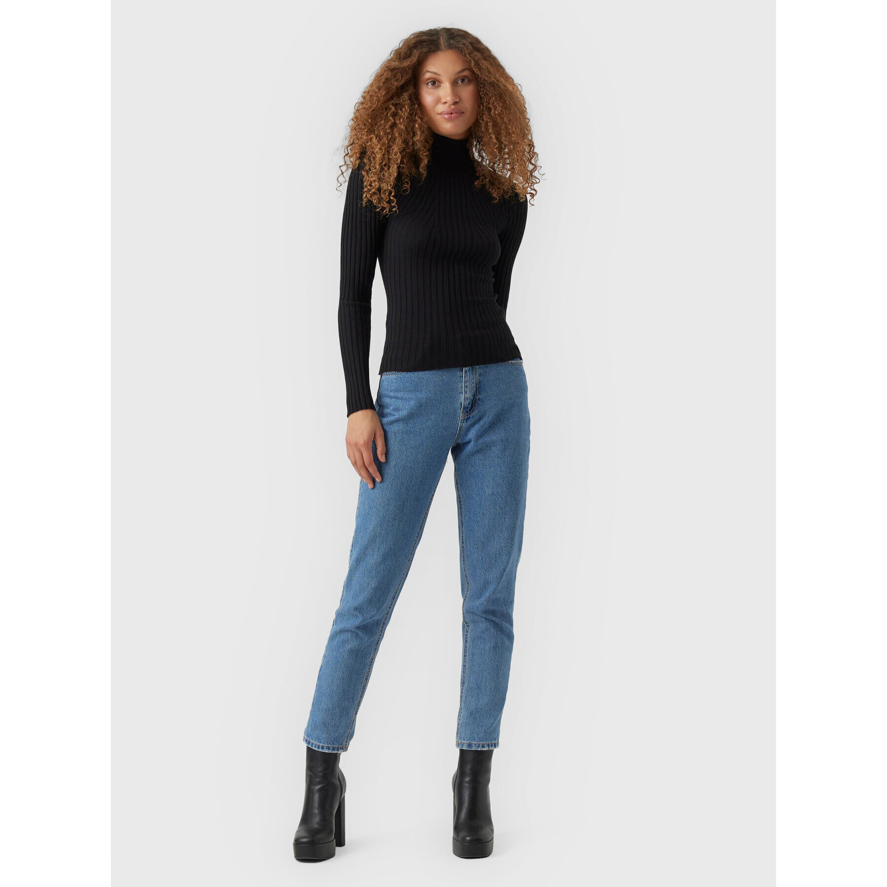 Vero Moda Rolák Kiki 10272699 Černá Slim Fit - Pepit.cz