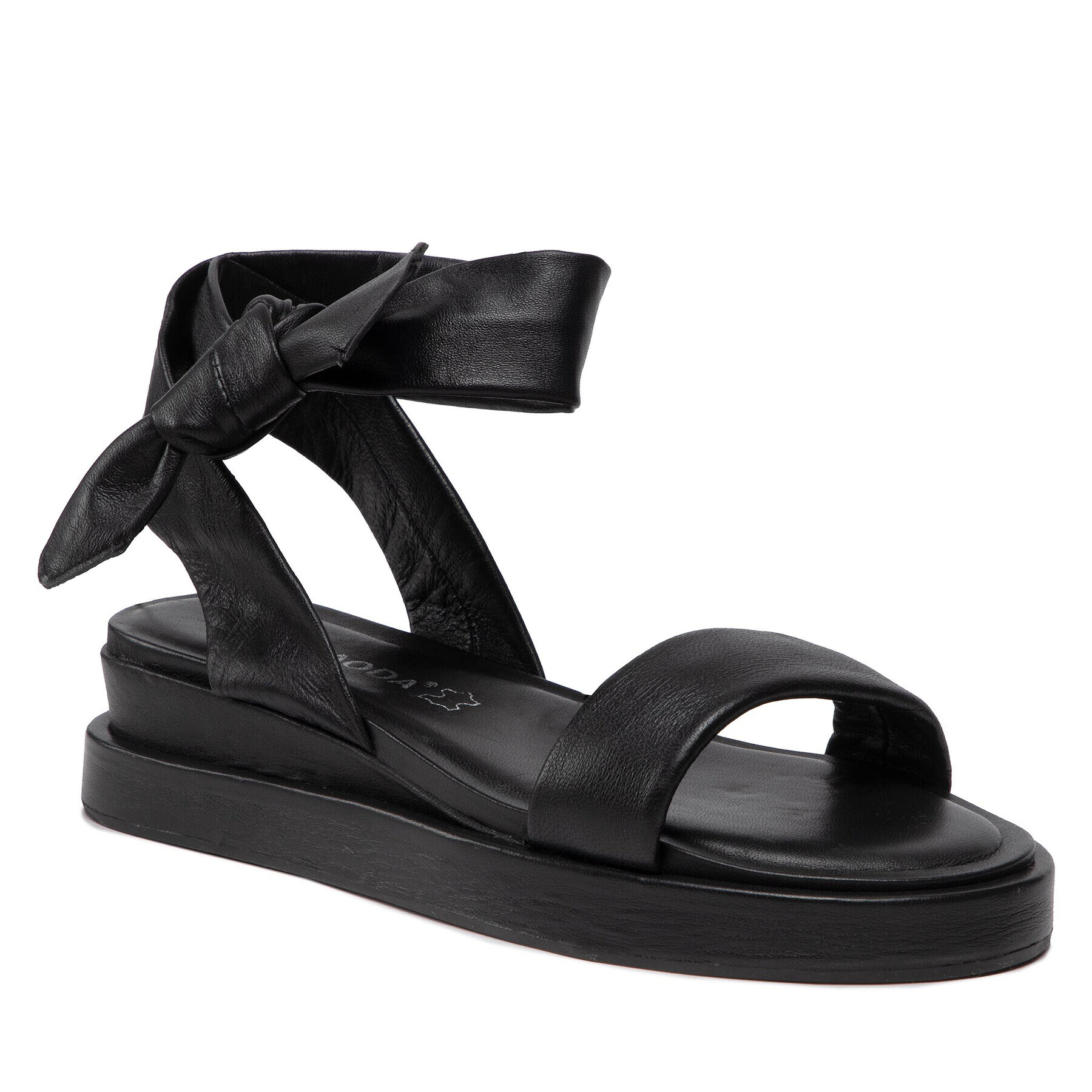 Vero Moda Sandály Vmlay Leather Sandal 10265513 Černá - Pepit.cz