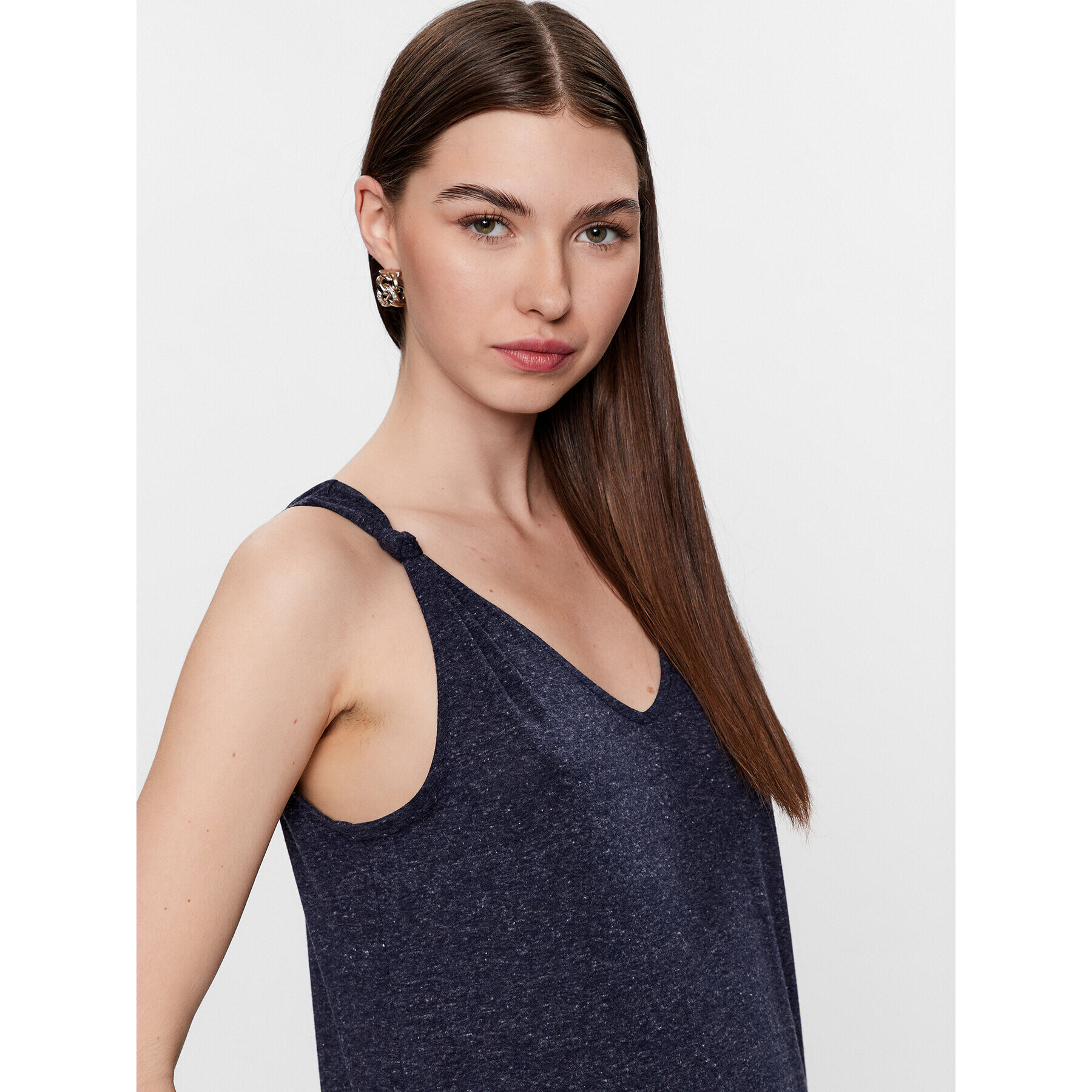 Vero Moda Každodenní šaty Marijune 10281932 Tmavomodrá Relaxed Fit - Pepit.cz