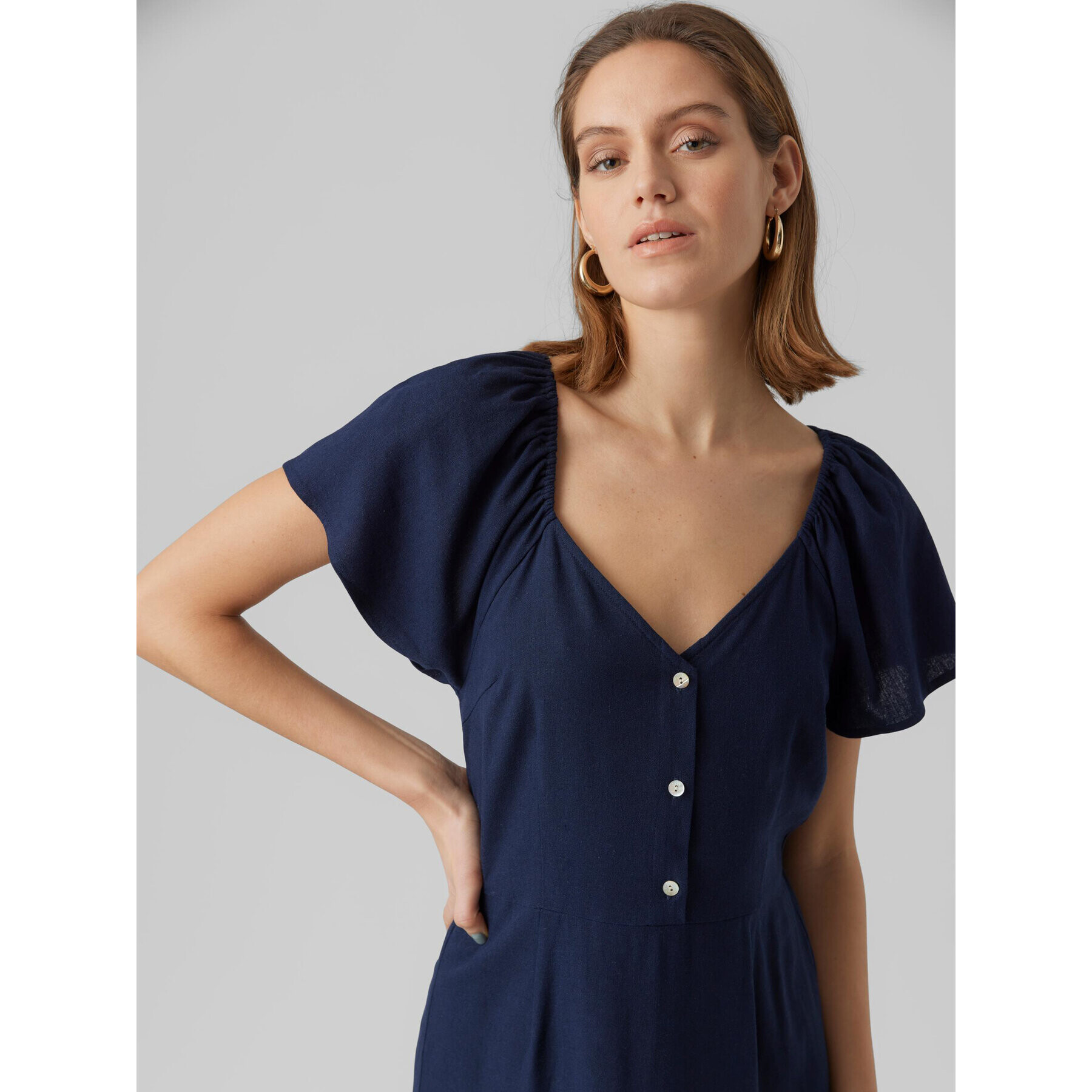 Vero Moda Každodenní šaty Mymilo 10282500 Tmavomodrá Regular Fit - Pepit.cz