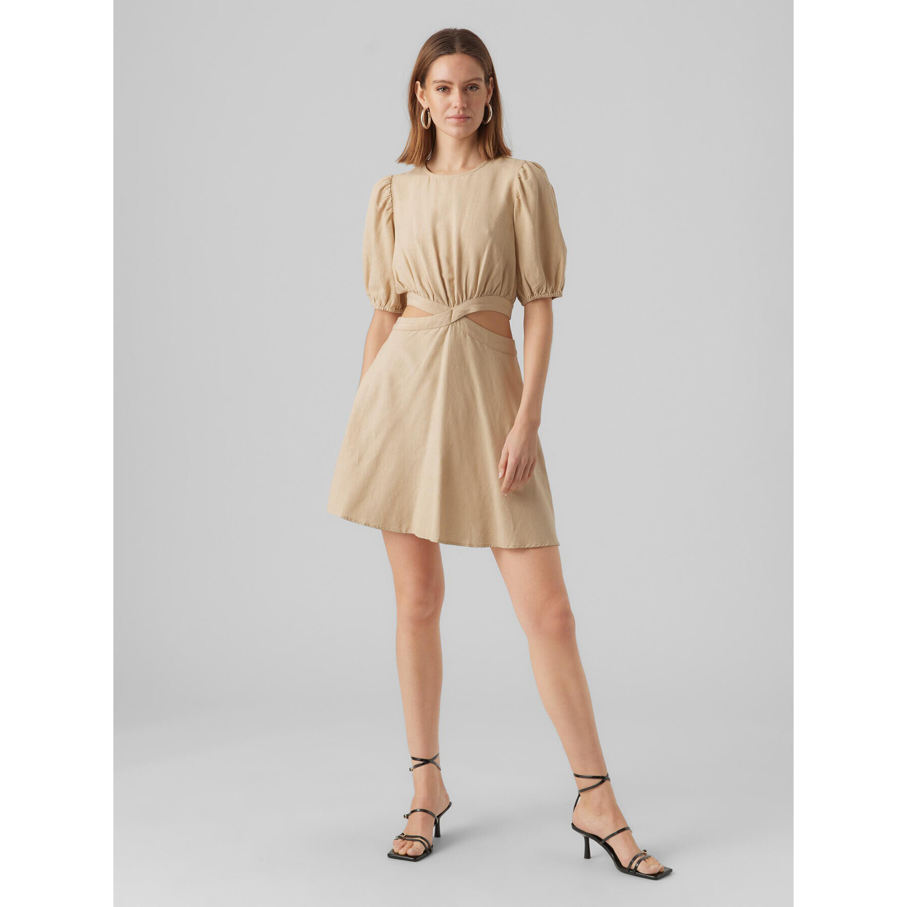 Vero Moda Šaty Seba 10284799 Béžová Regular Fit - Pepit.cz