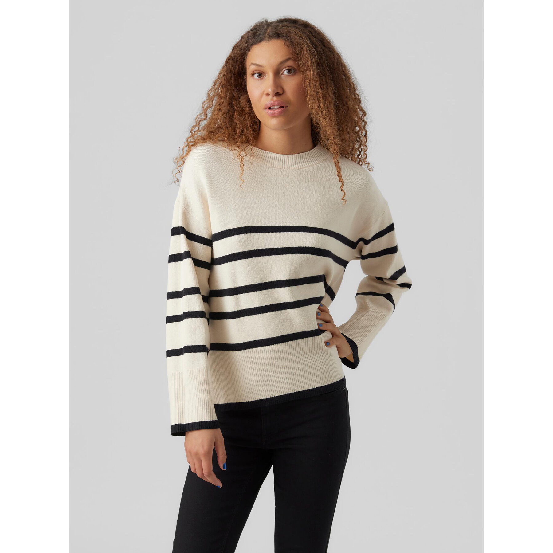 Vero Moda Svetr 10278319 Béžová Regular Fit - Pepit.cz