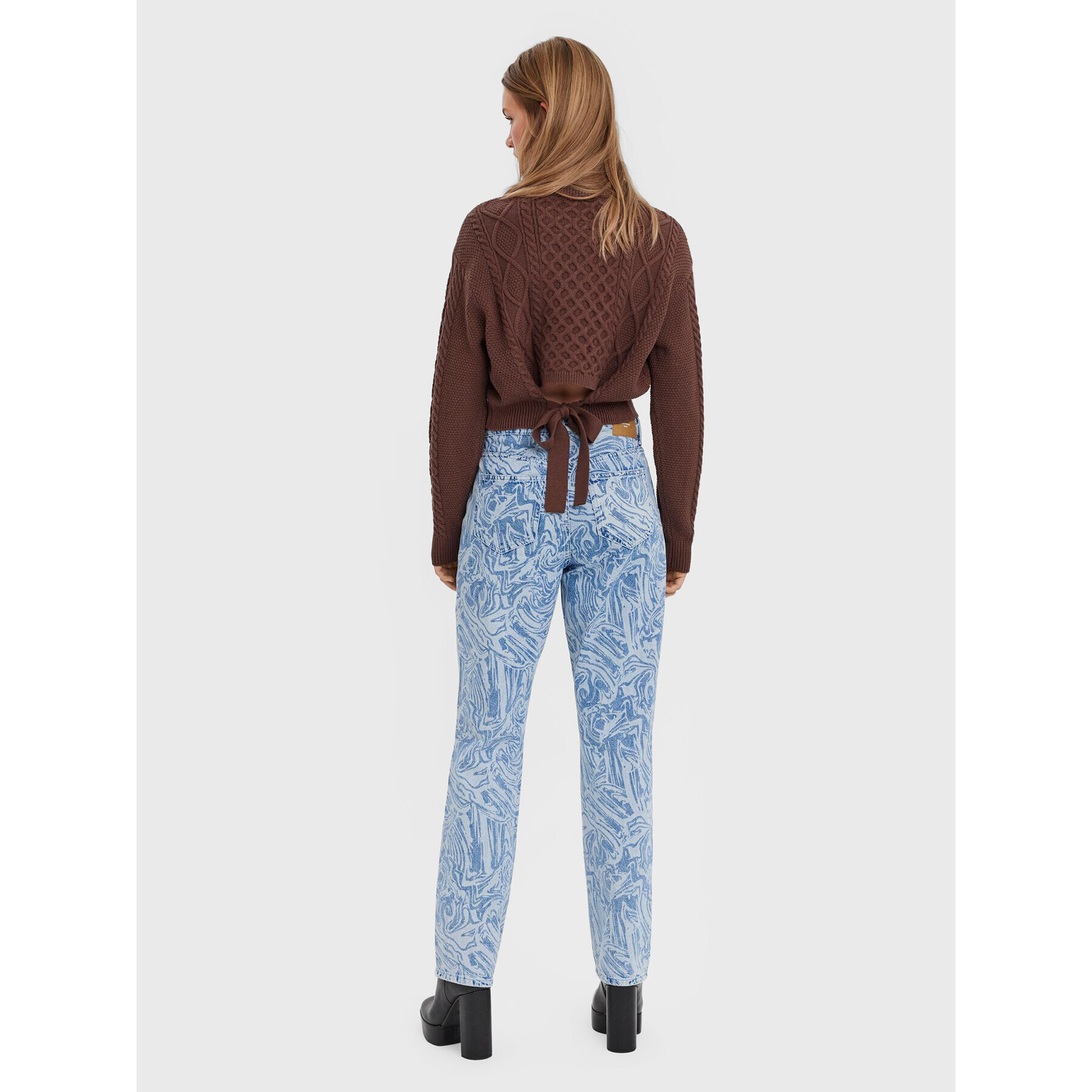 Vero Moda Svetr Ayla 10274866 Hnědá Relaxed Fit - Pepit.cz