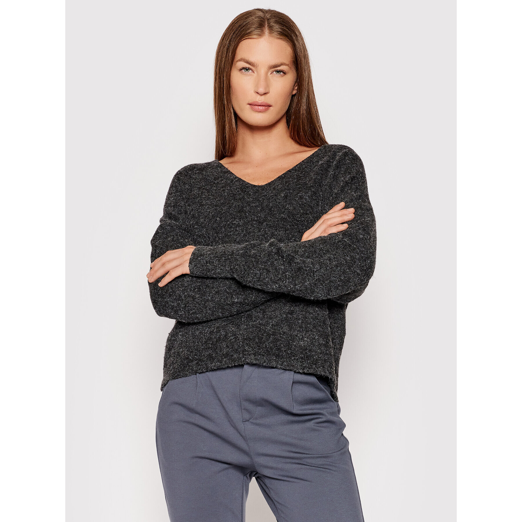 Vero Moda Svetr Doffy 10252090 Černá Loose Fit - Pepit.cz