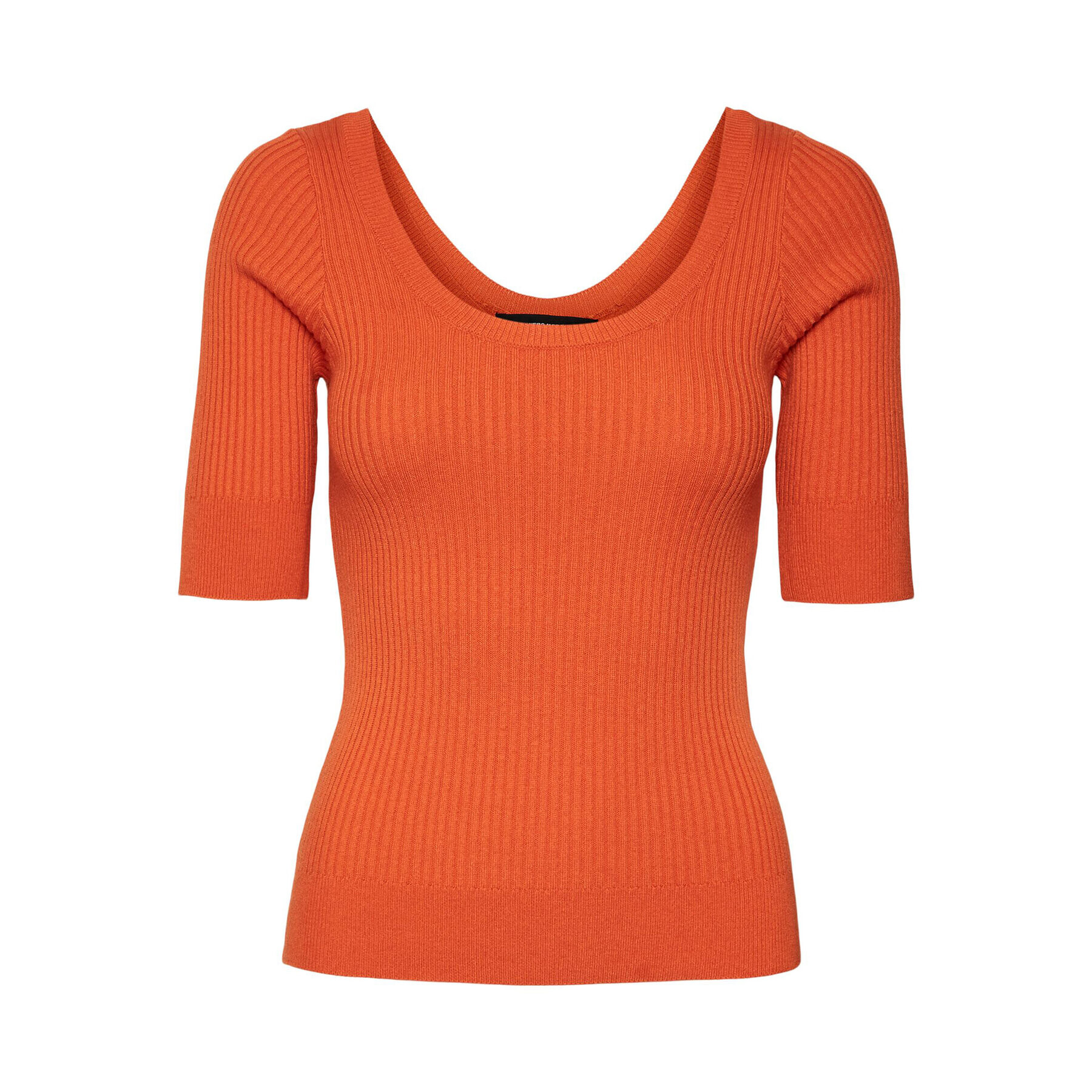 Vero Moda Svetr Estela 10277850 Oranžová Slim Fit - Pepit.cz