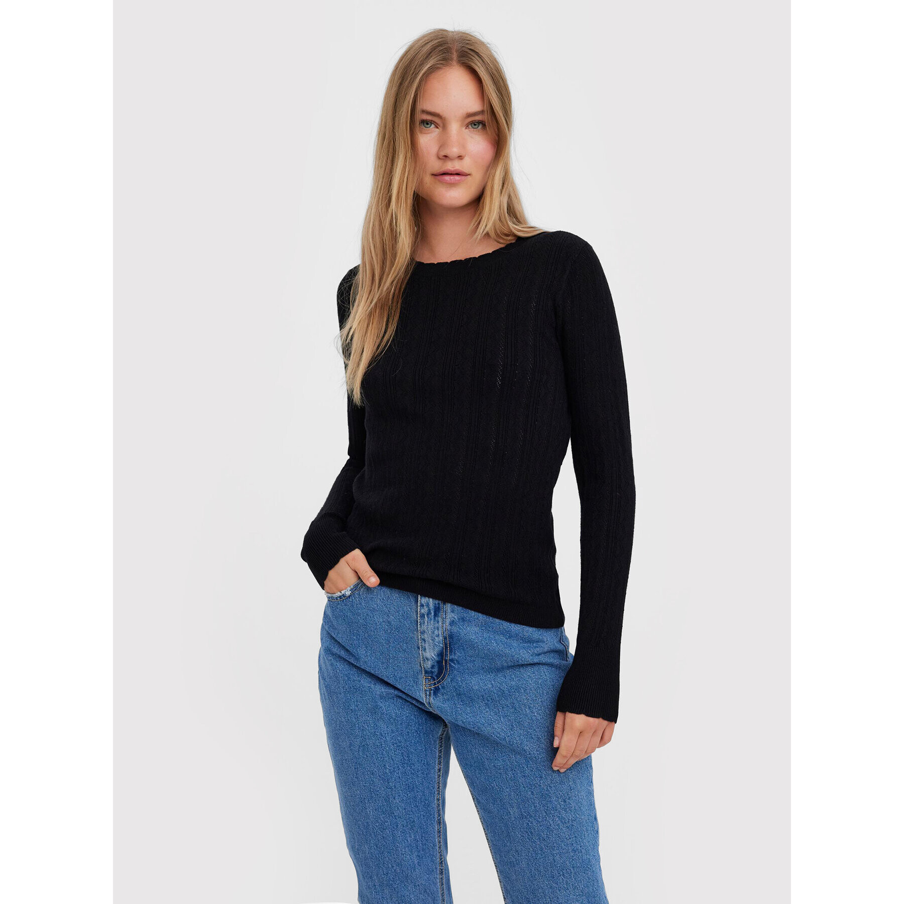 Vero Moda Svetr Karis 10268004 Černá Regular Fit - Pepit.cz