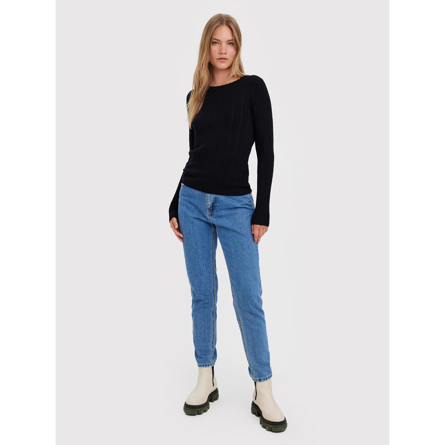 Vero Moda Svetr Karis 10268004 Černá Regular Fit - Pepit.cz