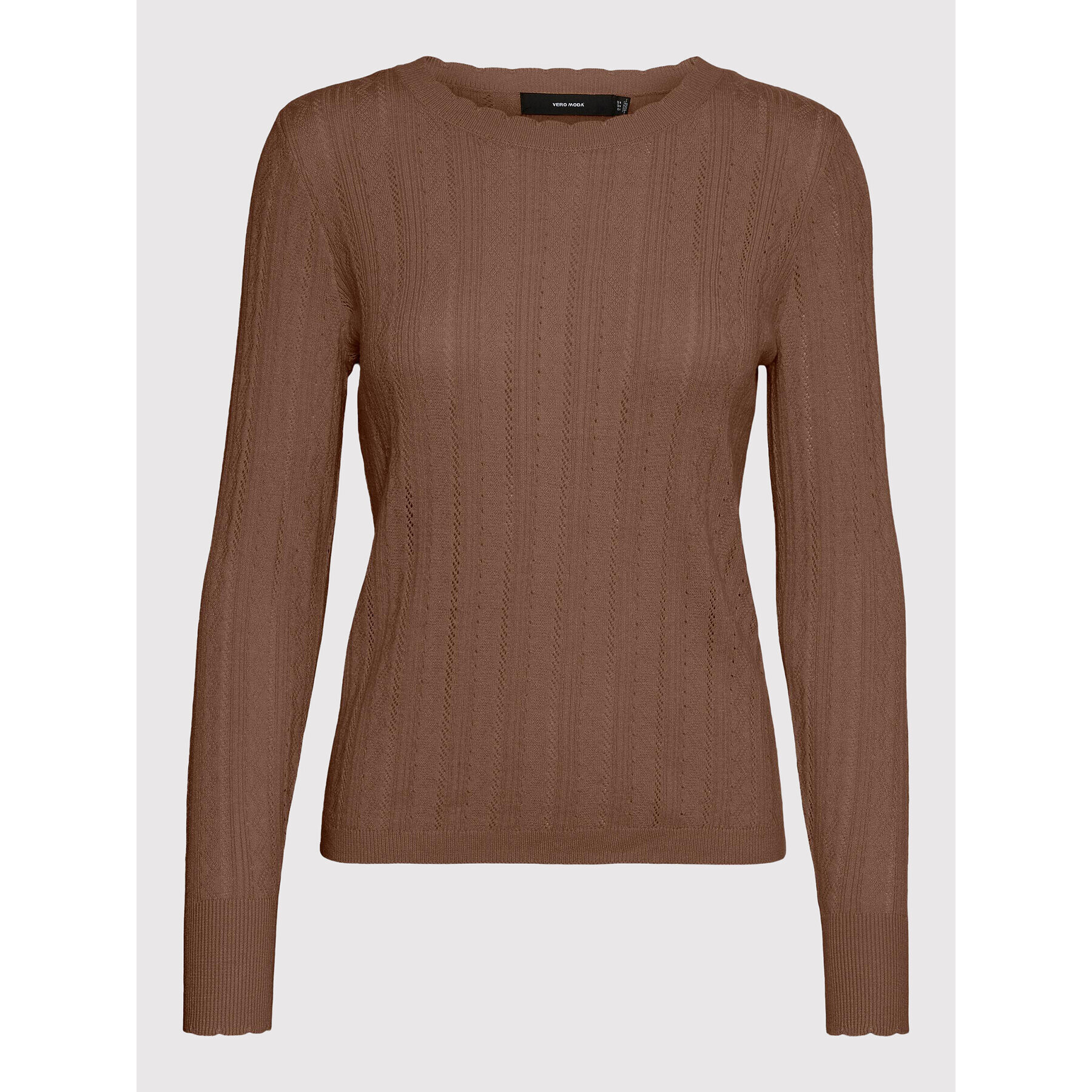 Vero Moda Svetr Karis 10268004 Hnědá Regular Fit - Pepit.cz