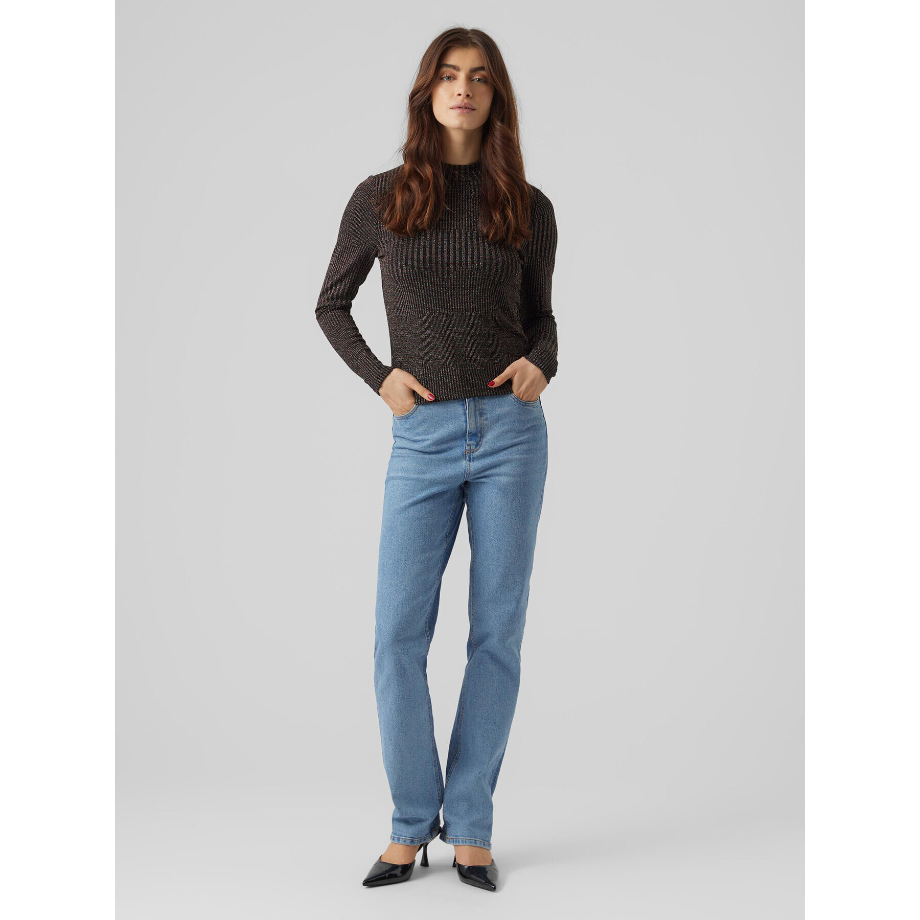 Vero Moda Svetr Karita 10276592 Černá Regular Fit - Pepit.cz