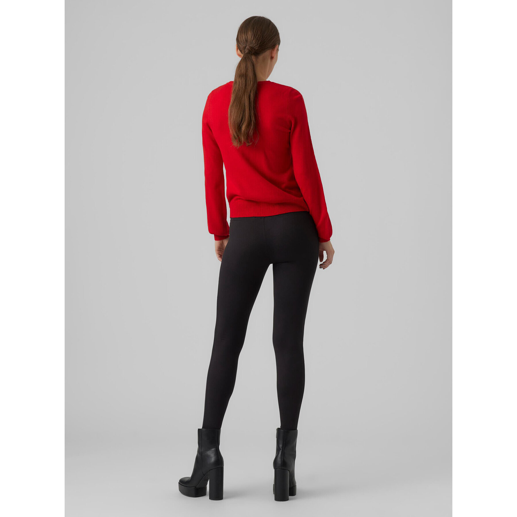 Vero Moda Svetr Merryxmas 10272463 Červená Regular Fit - Pepit.cz