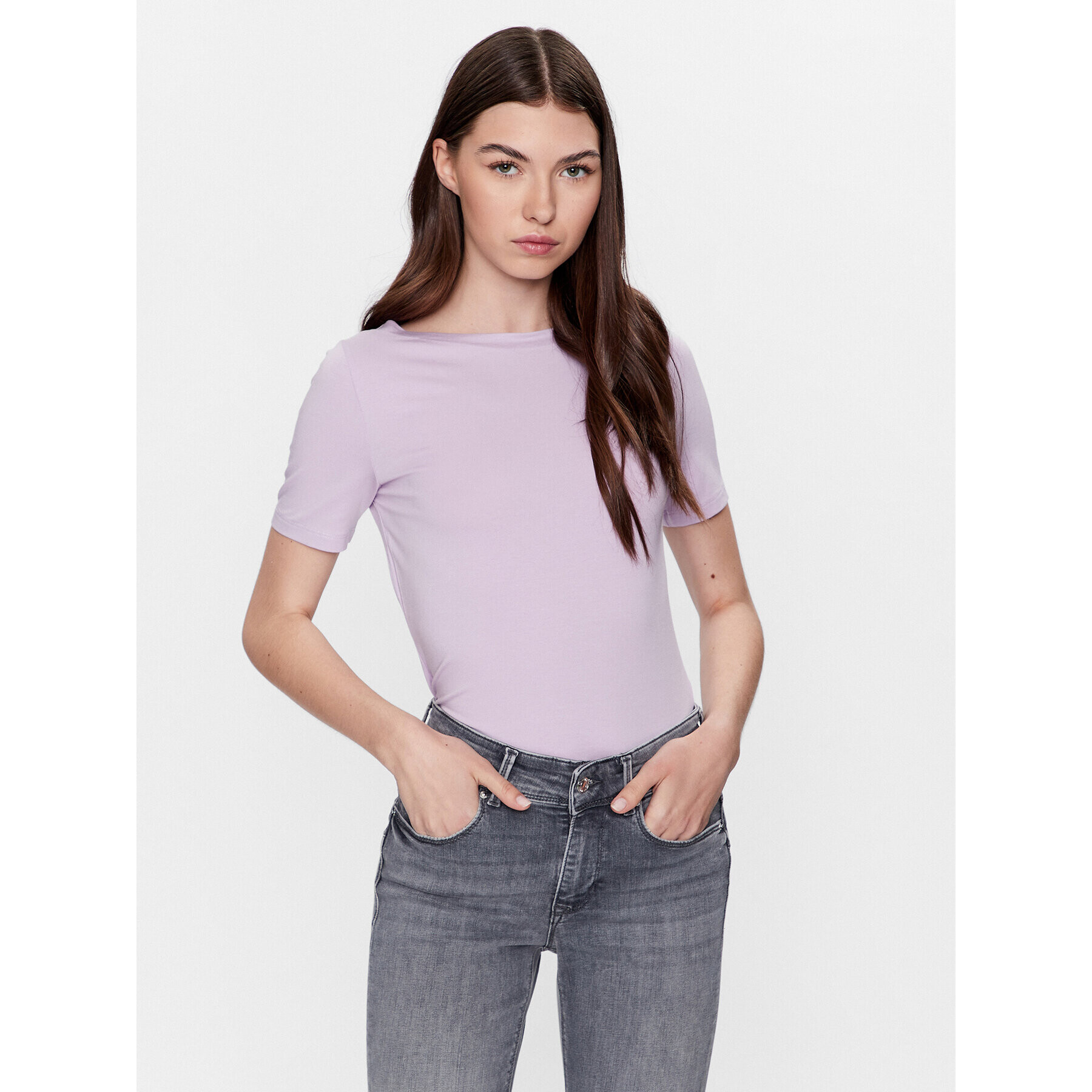 Vero Moda Halenka Panda 10231753 Fialová Slim Fit - Pepit.cz