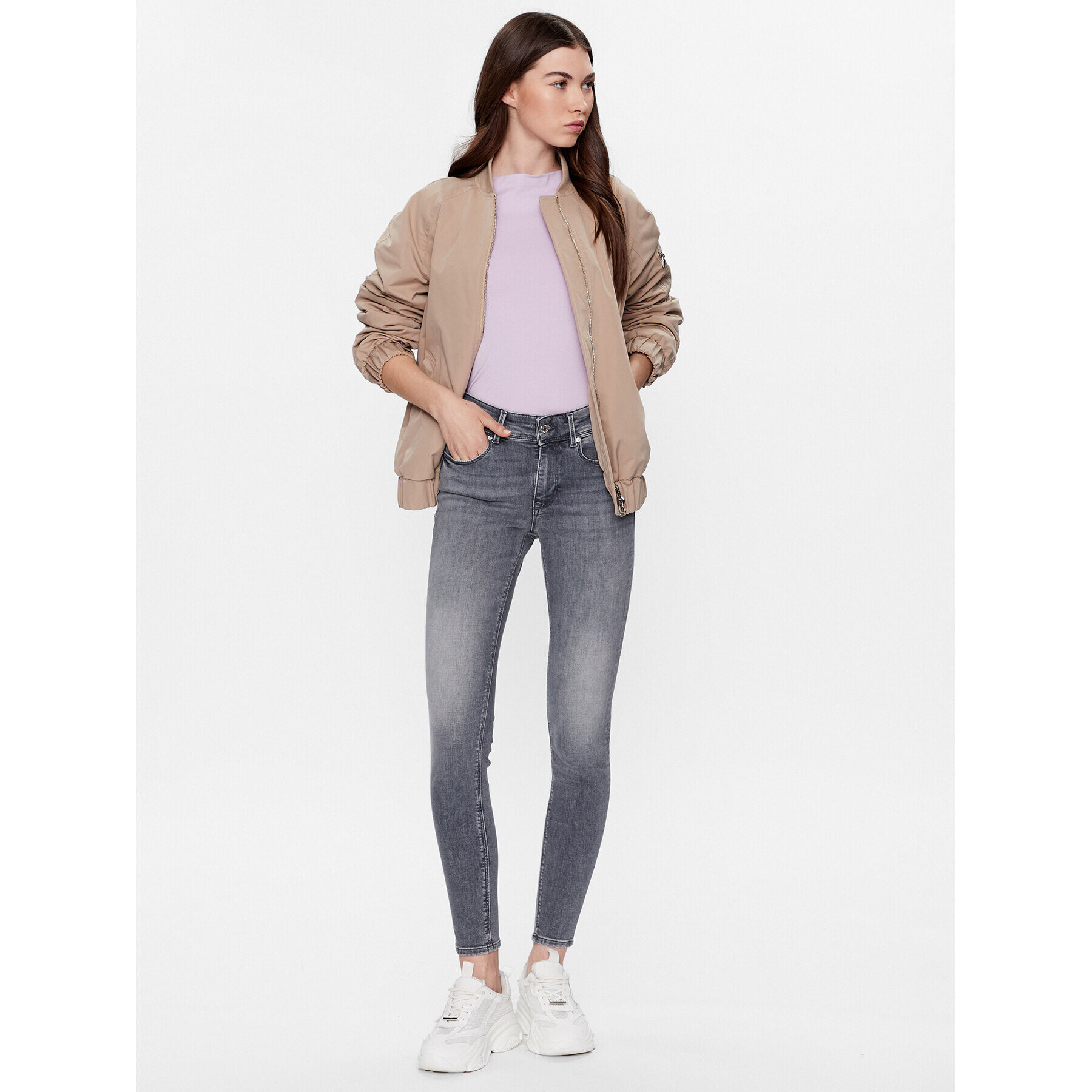 Vero Moda Halenka Panda 10231753 Fialová Slim Fit - Pepit.cz