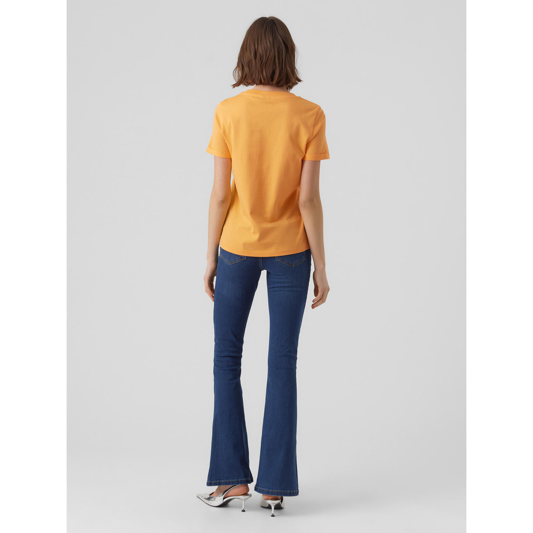 Vero Moda T-Shirt Paula 10243889 Oranžová Regular Fit - Pepit.cz