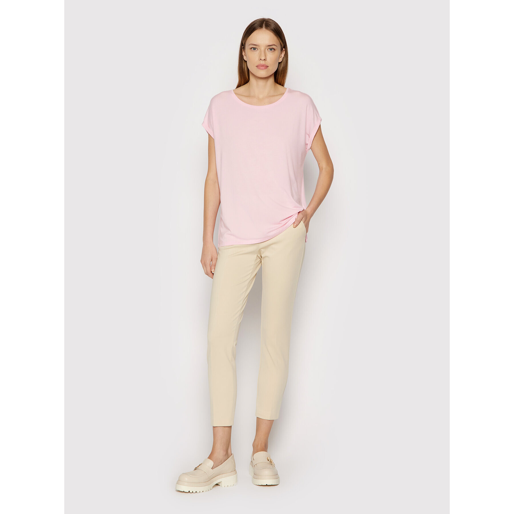 Vero Moda T-Shirt Ava 10187159 Růžová Relaxed Fit - Pepit.cz