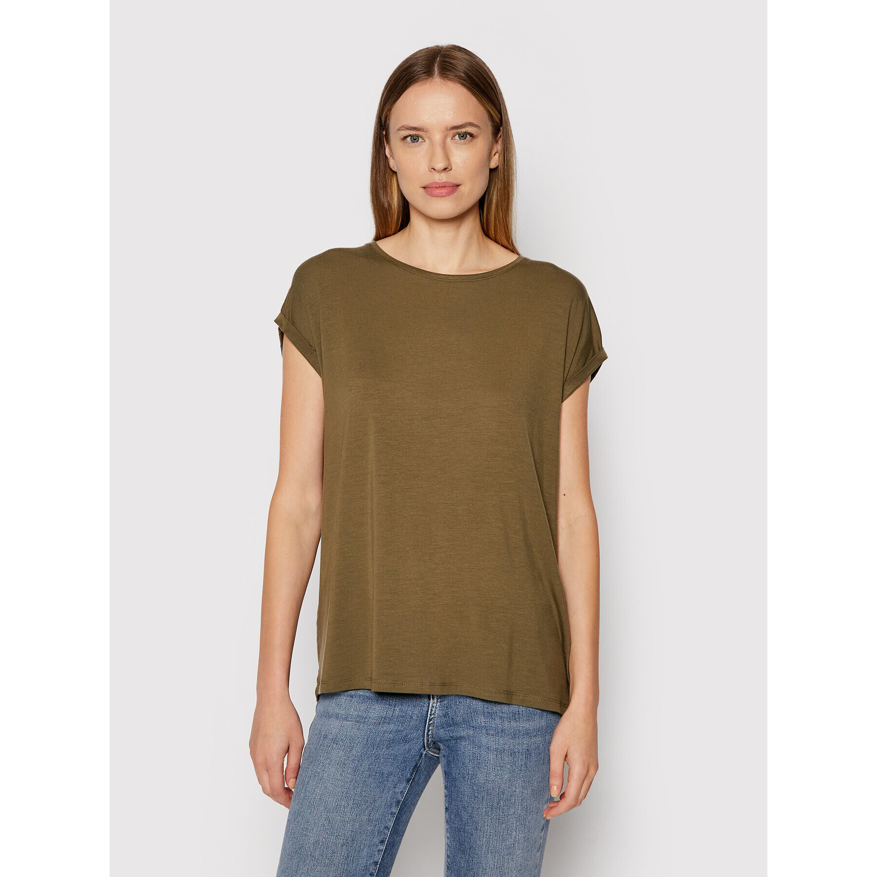 Vero Moda T-Shirt Ava 10187159 Zelená Relaxed Fit - Pepit.cz