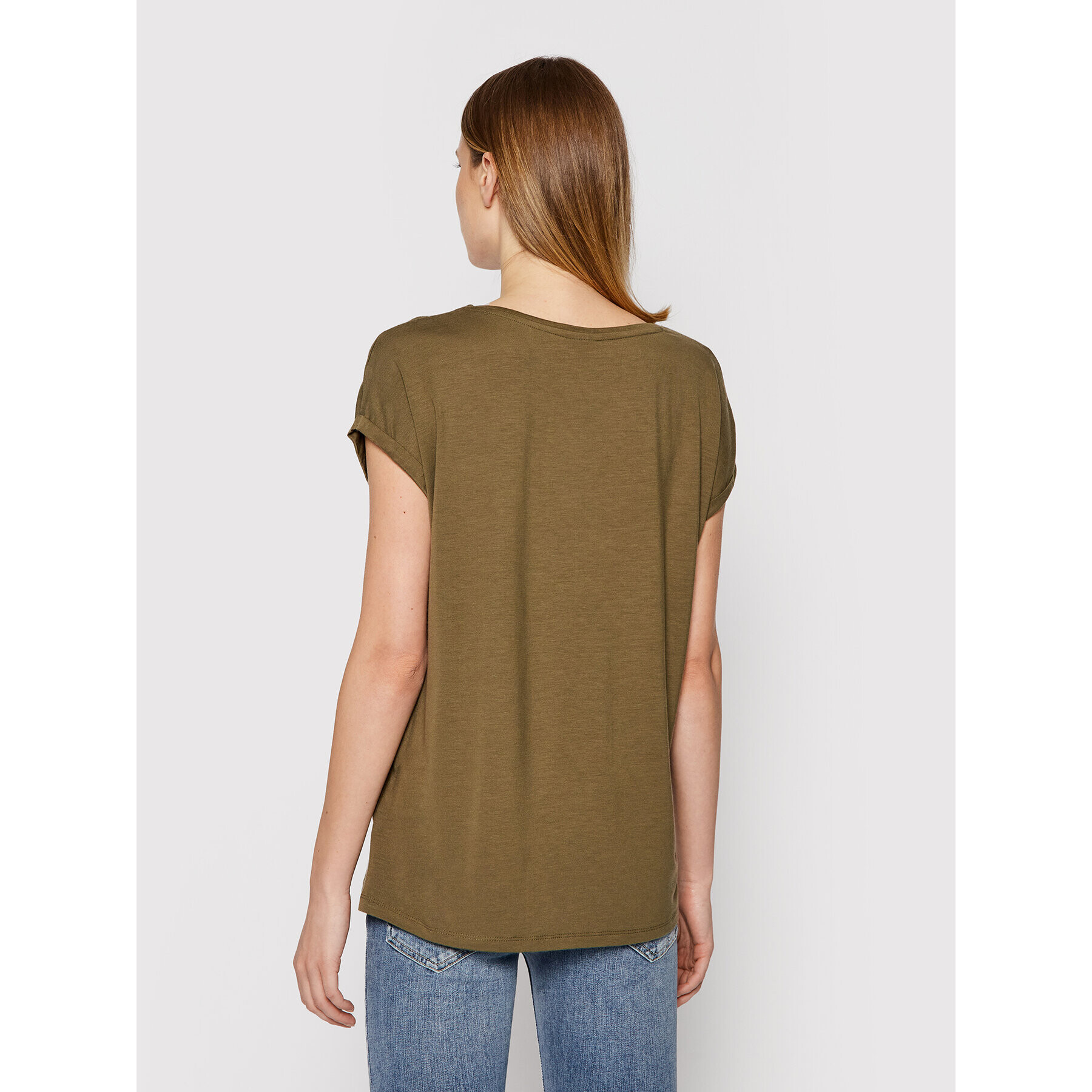 Vero Moda T-Shirt Ava 10187159 Zelená Relaxed Fit - Pepit.cz