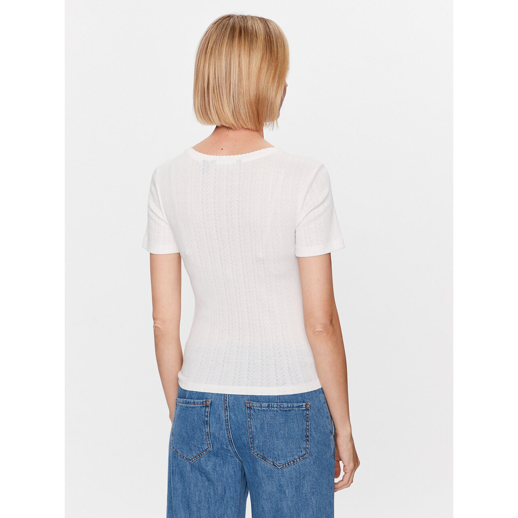 Vero Moda T-Shirt Casja 10286071 Bílá Regular Fit - Pepit.cz