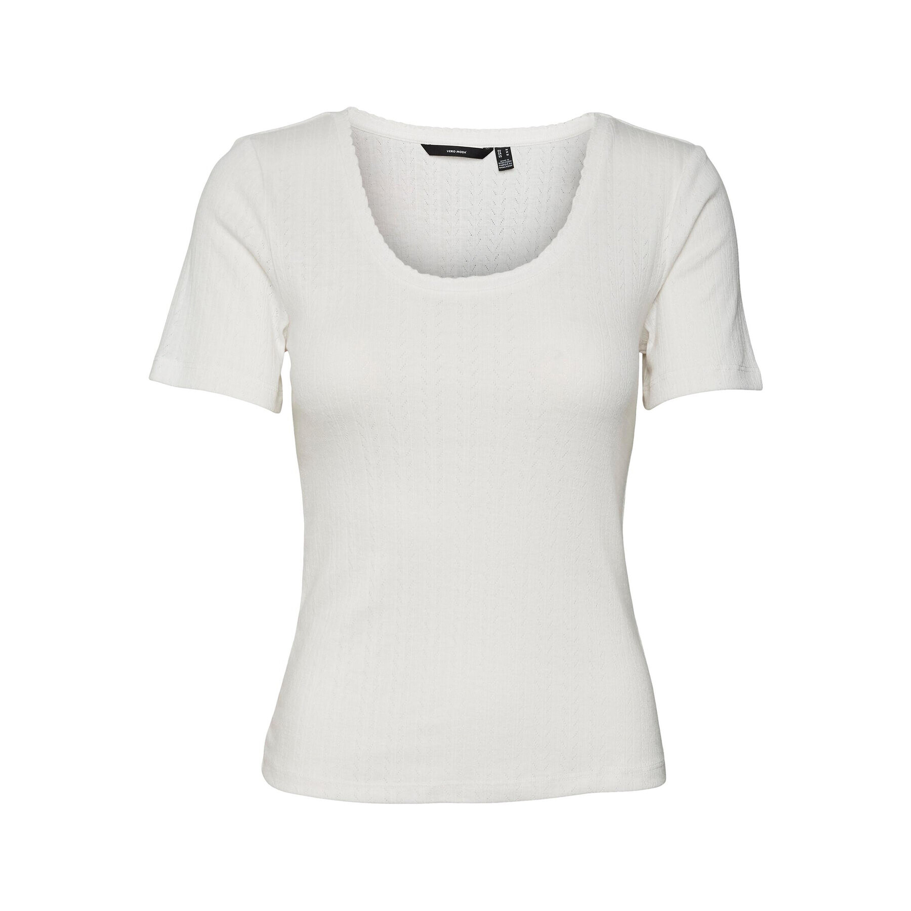 Vero Moda T-Shirt Casja 10286071 Bílá Regular Fit - Pepit.cz