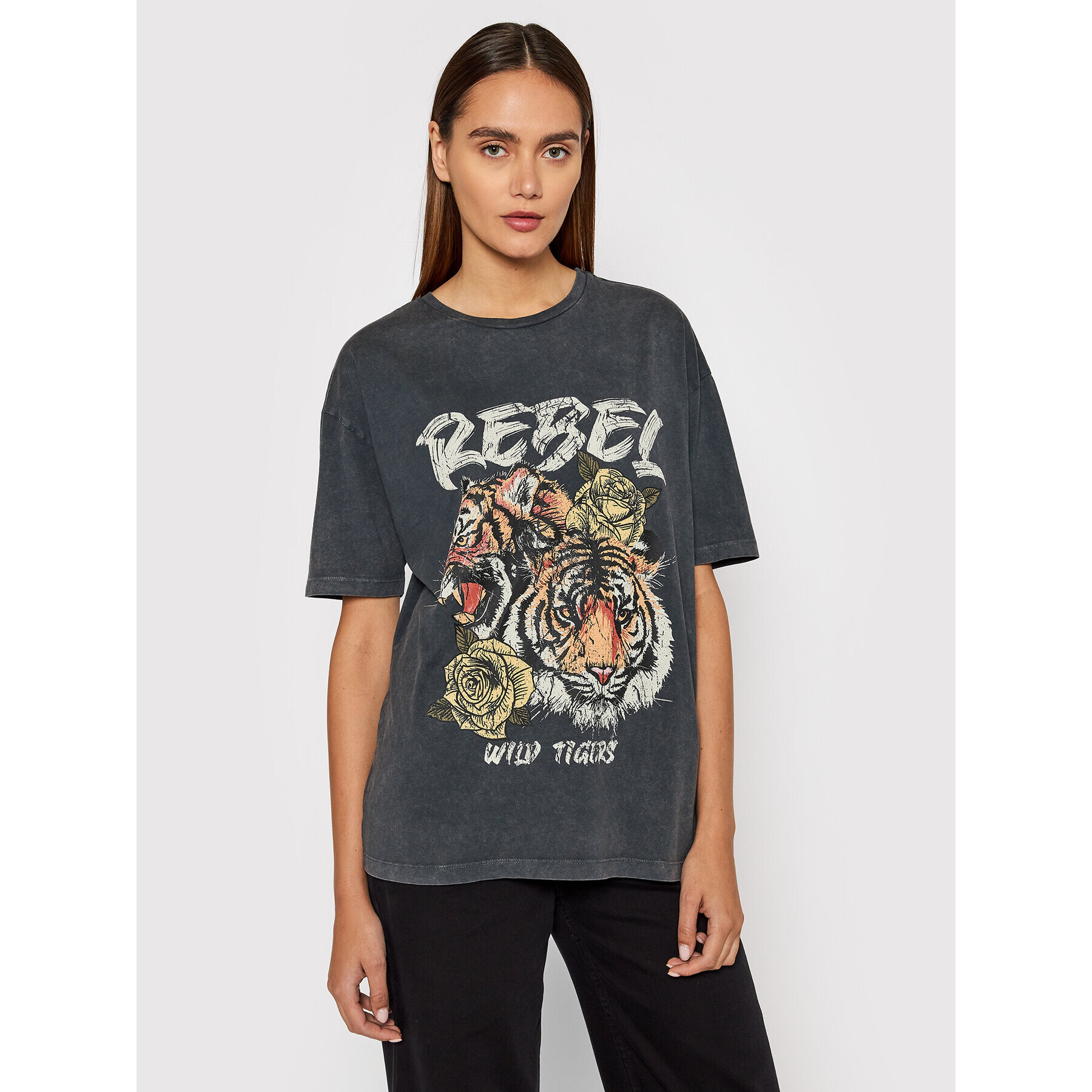 Vero Moda T-Shirt Forever 10232956 Šedá Oversize - Pepit.cz