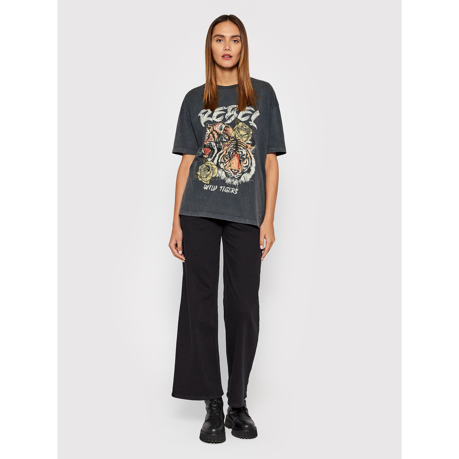 Vero Moda T-Shirt Forever 10232956 Šedá Oversize - Pepit.cz