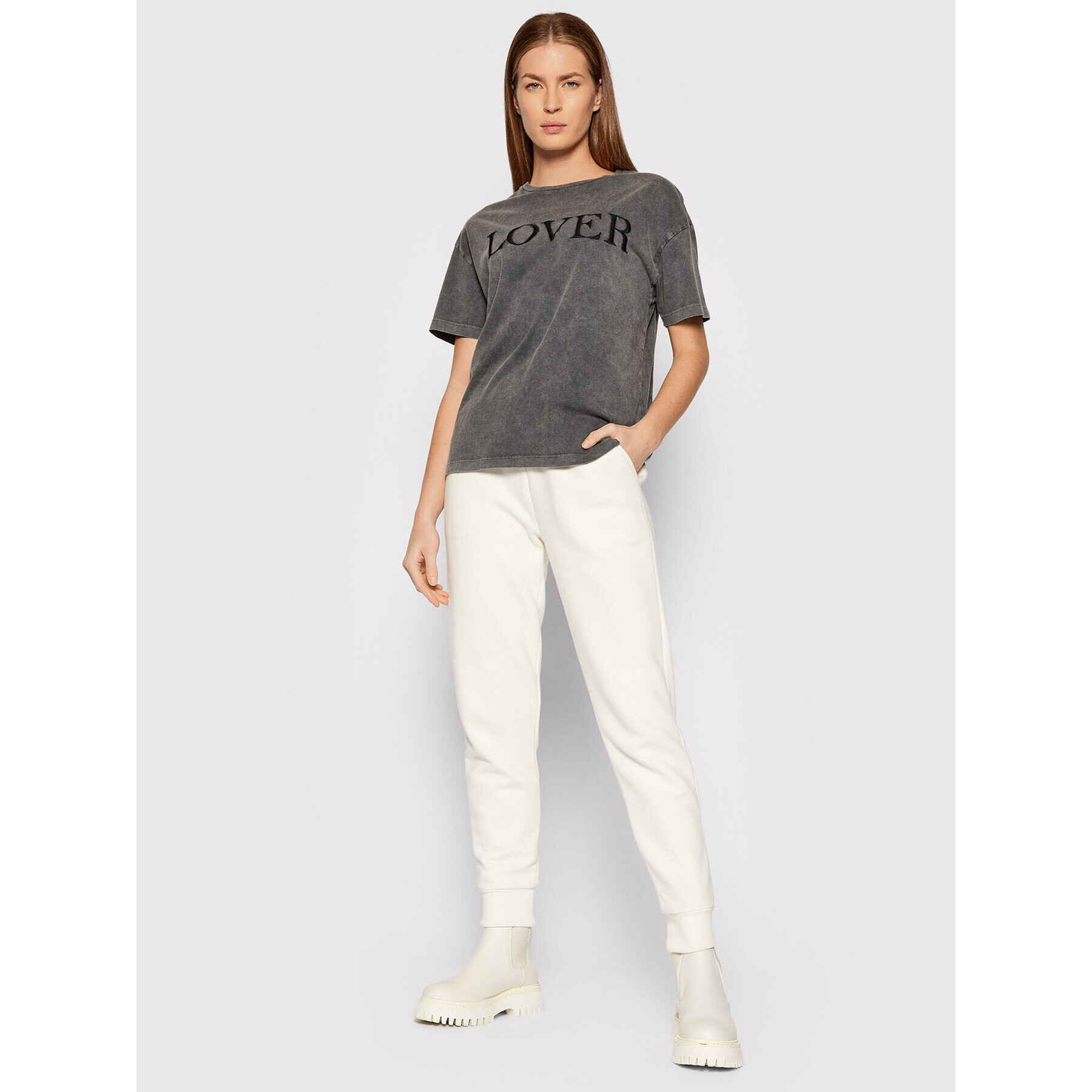 Vero Moda T-Shirt Forever 10264948 Šedá Regular Fit - Pepit.cz