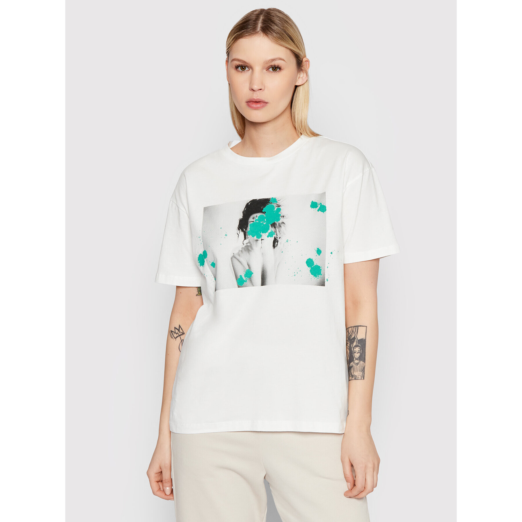 Vero Moda T-Shirt Ibamia 10261039 Bílá Relaxed Fit - Pepit.cz