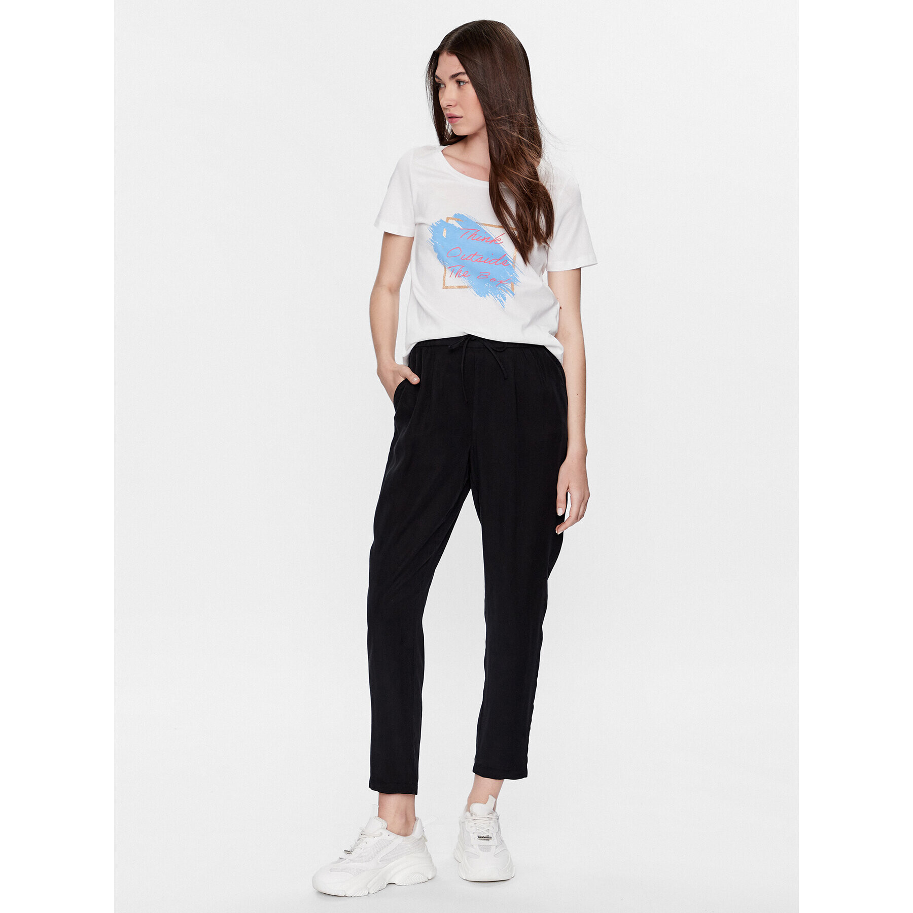 Vero Moda T-Shirt Pamala 10284321 Bílá Regular Fit - Pepit.cz