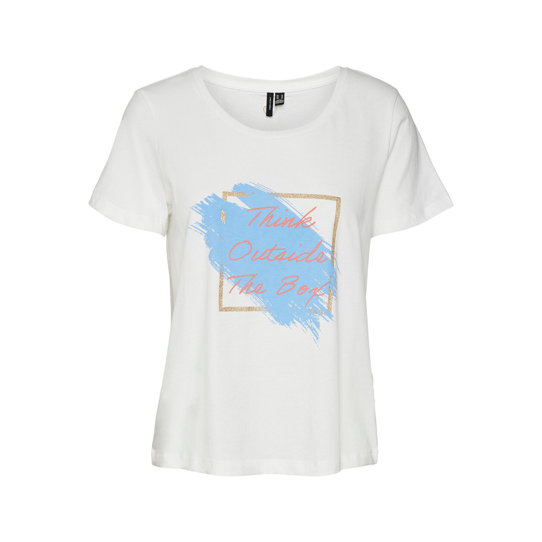 Vero Moda T-Shirt Pamala 10284321 Bílá Regular Fit - Pepit.cz