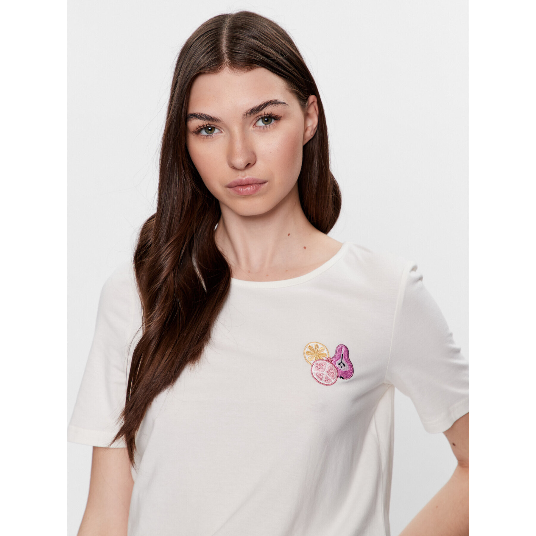 Vero Moda T-Shirt Pany 10284992 Bílá Regular Fit - Pepit.cz