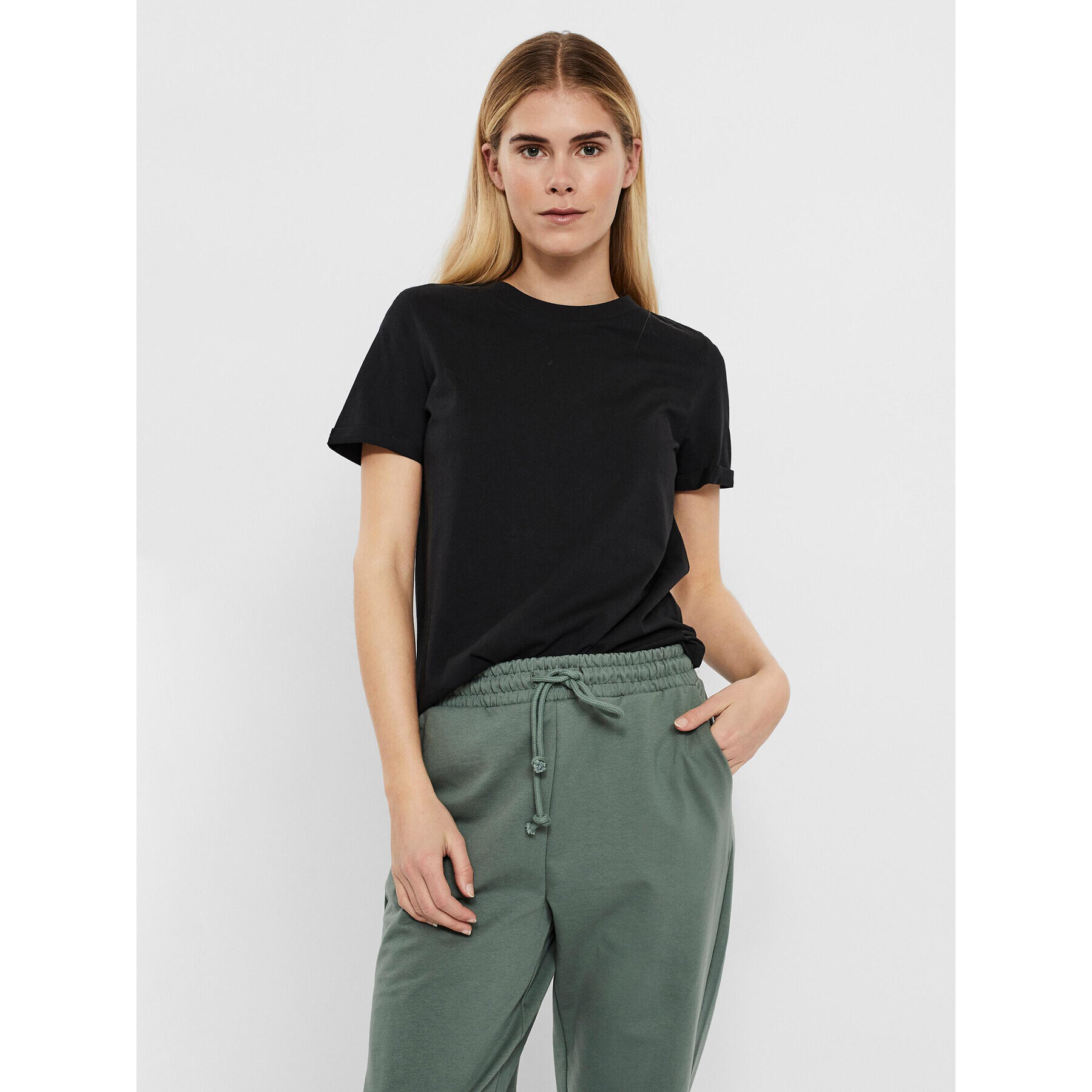 Vero Moda T-Shirt Paula 10243889 Černá Regular Fit - Pepit.cz