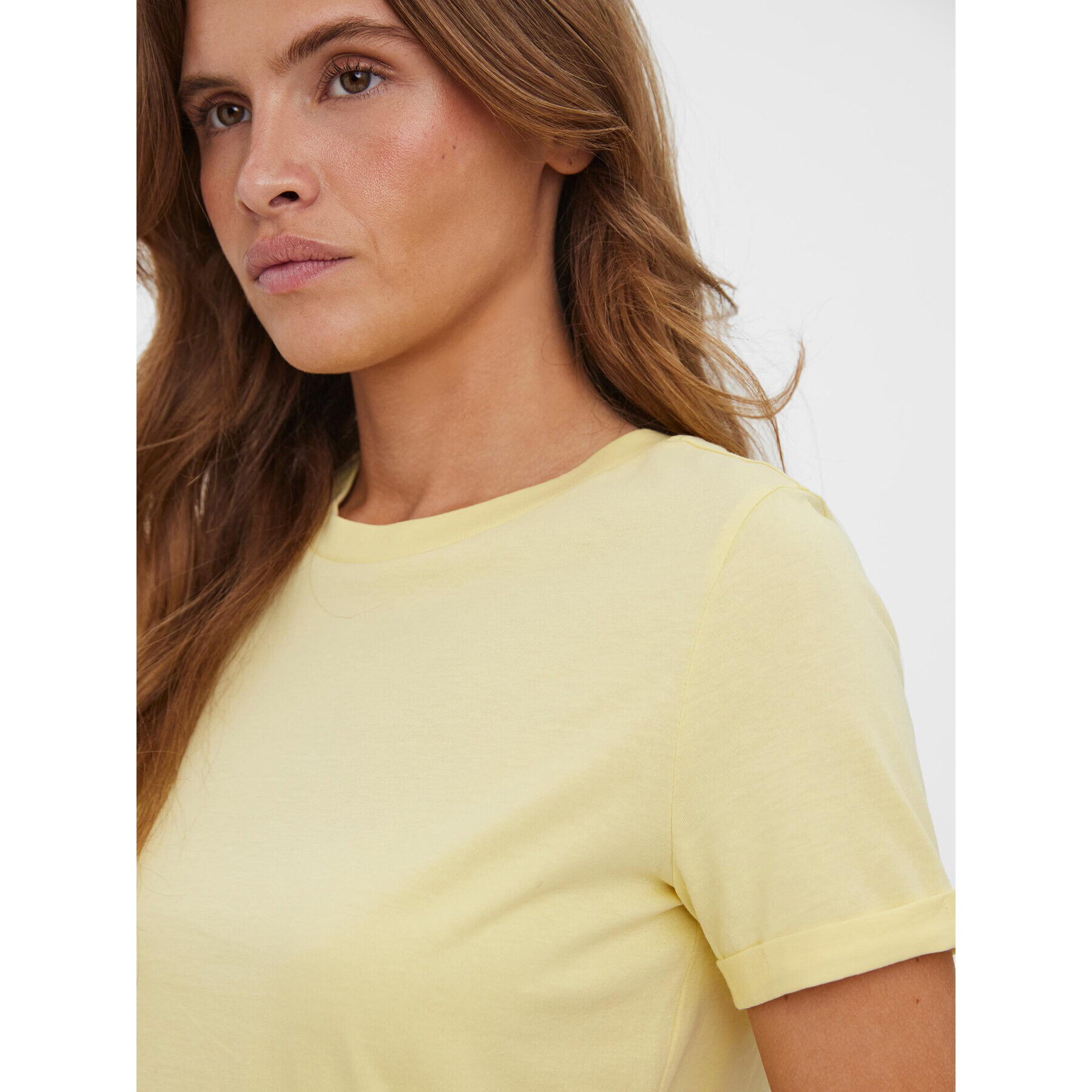 Vero Moda T-Shirt Paula 10243889 Žlutá Regular Fit - Pepit.cz