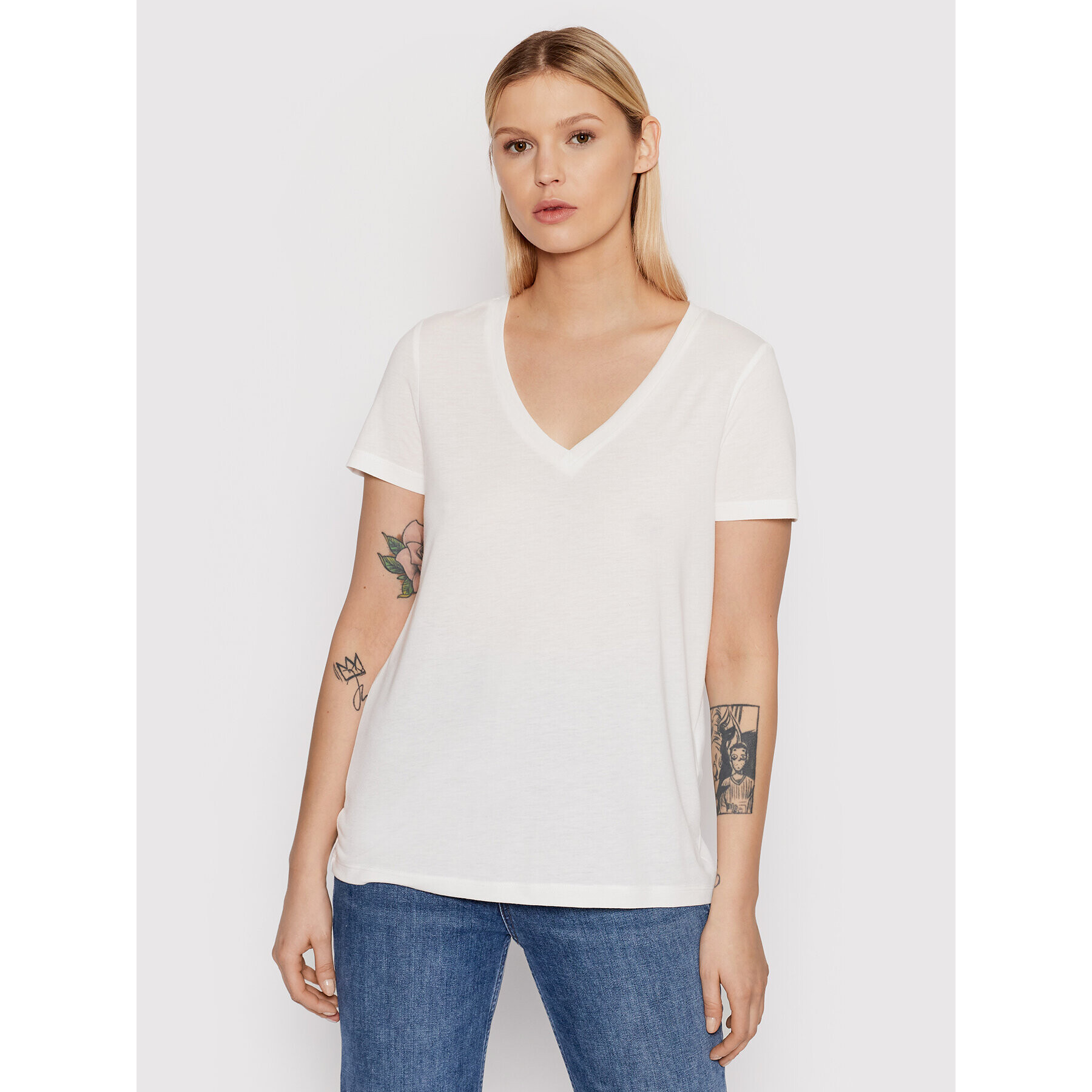 Vero Moda T-Shirt Spicy 10260455 Bílá Relaxed Fit - Pepit.cz