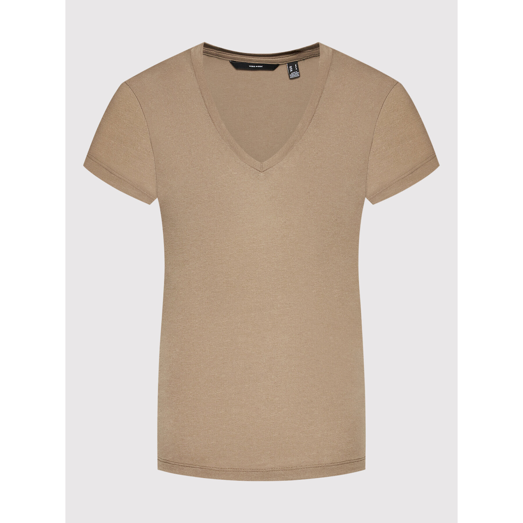 Vero Moda T-Shirt Spicy 10260455 Hnědá Relaxed Fit - Pepit.cz