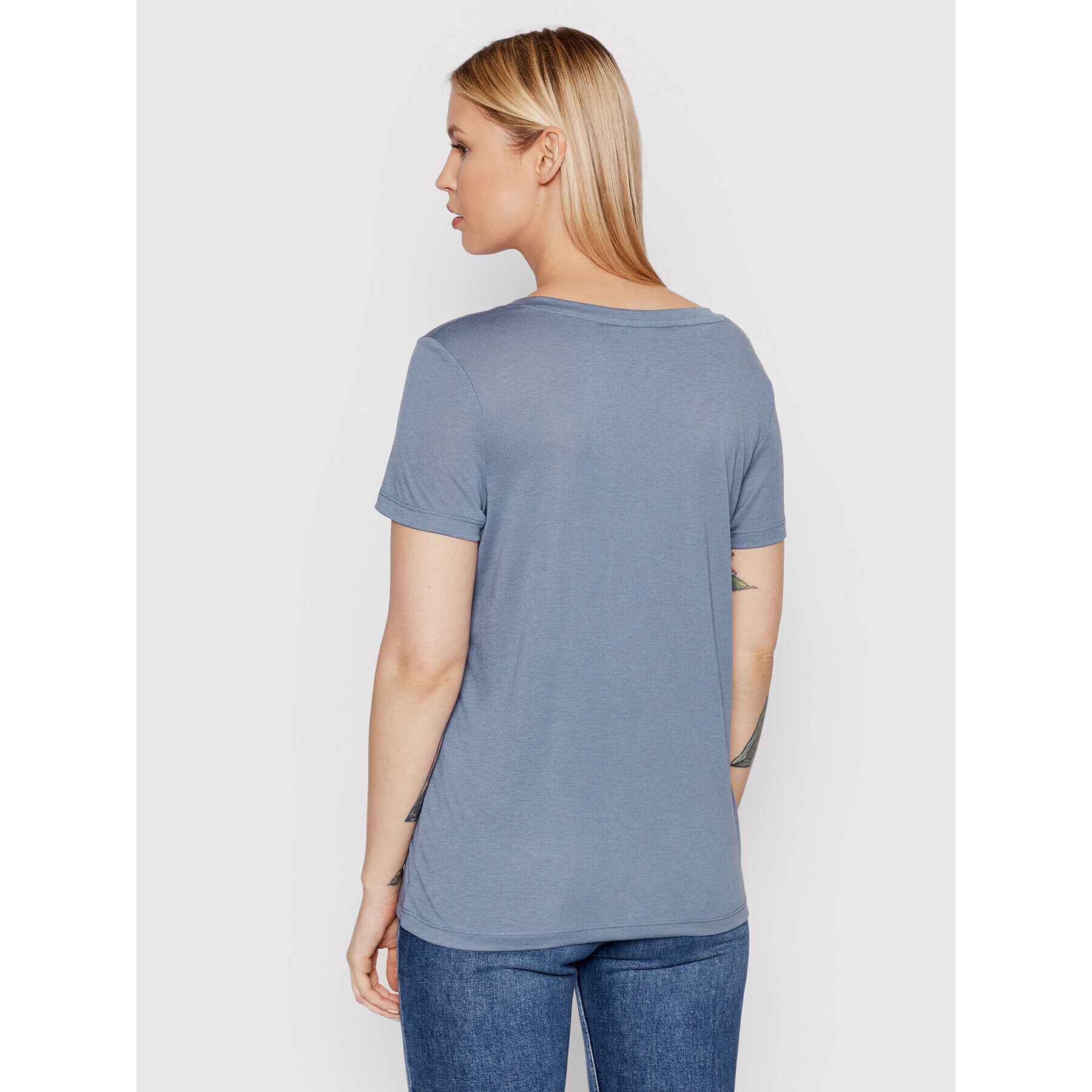 Vero Moda T-Shirt Spicy 10260455 Tmavomodrá Relaxed Fit - Pepit.cz