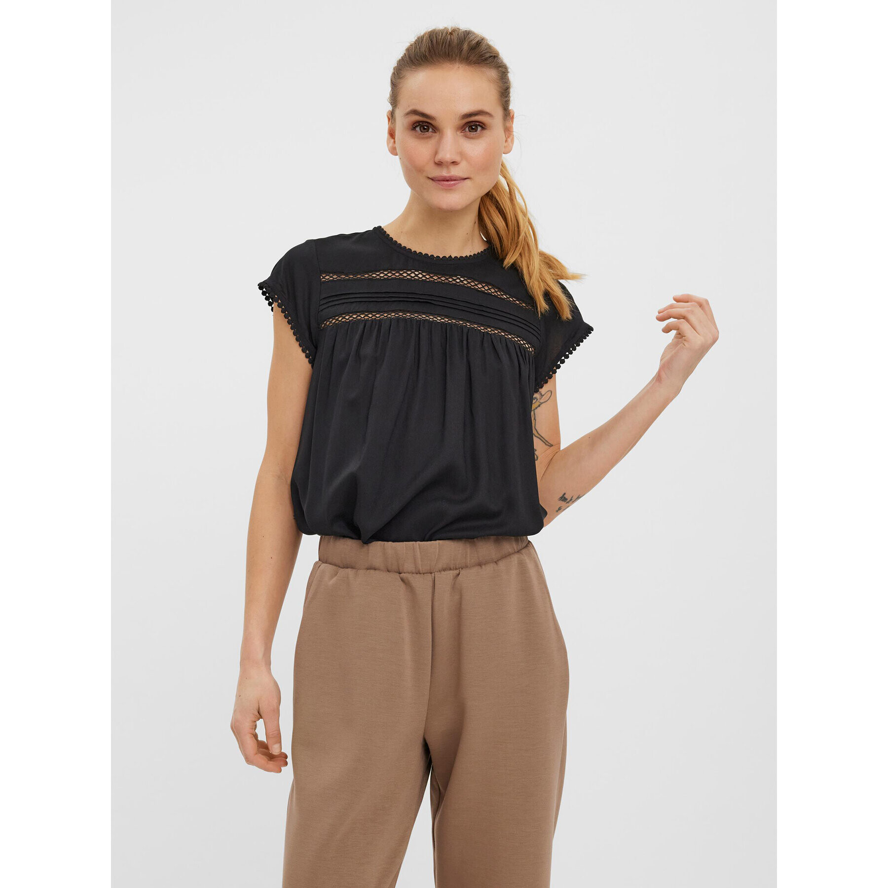 Vero Moda Halenka Debbie 10247943 Černá Regular Fit - Pepit.cz