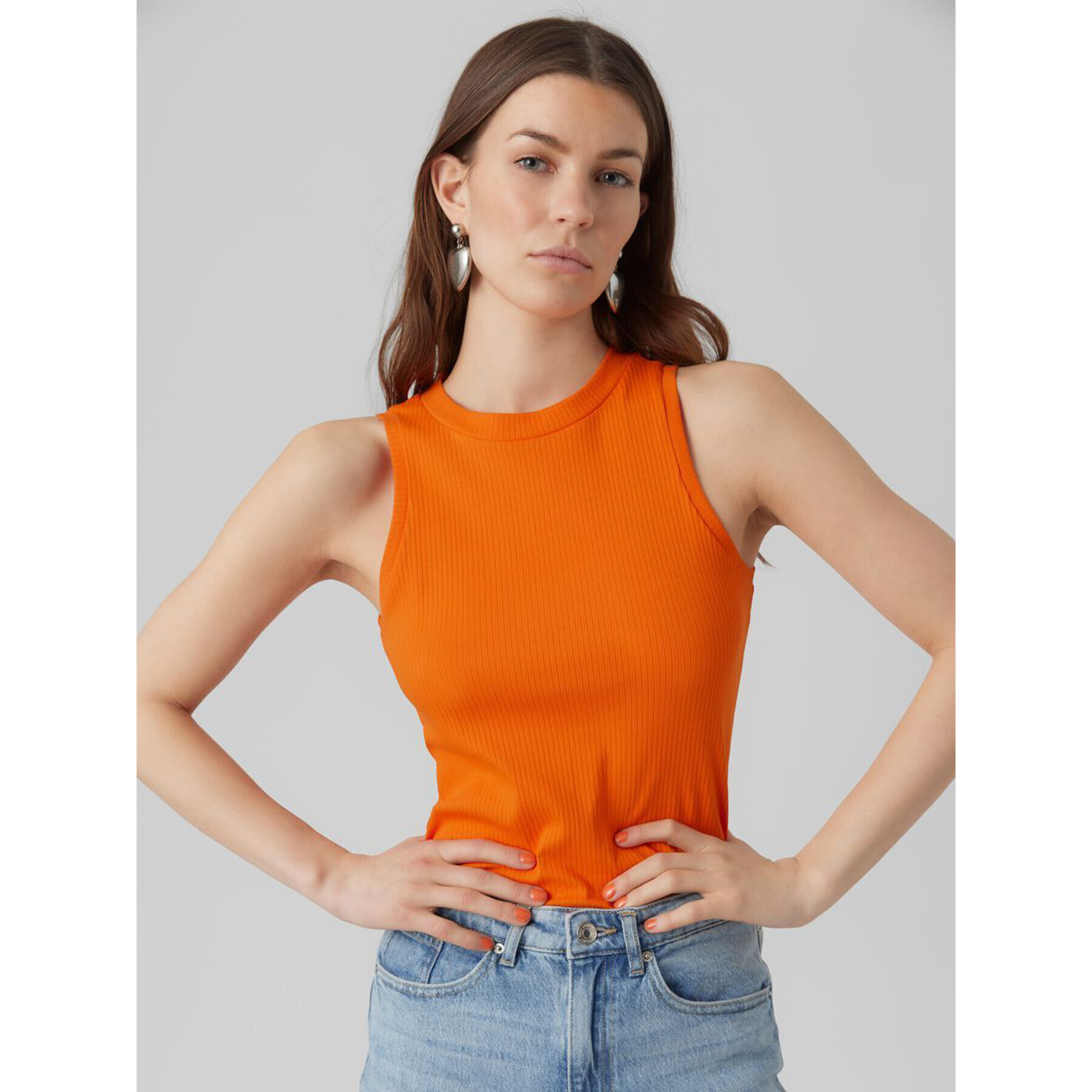 Vero Moda Top Lavender 10275519 Oranžová Slim Fit - Pepit.cz