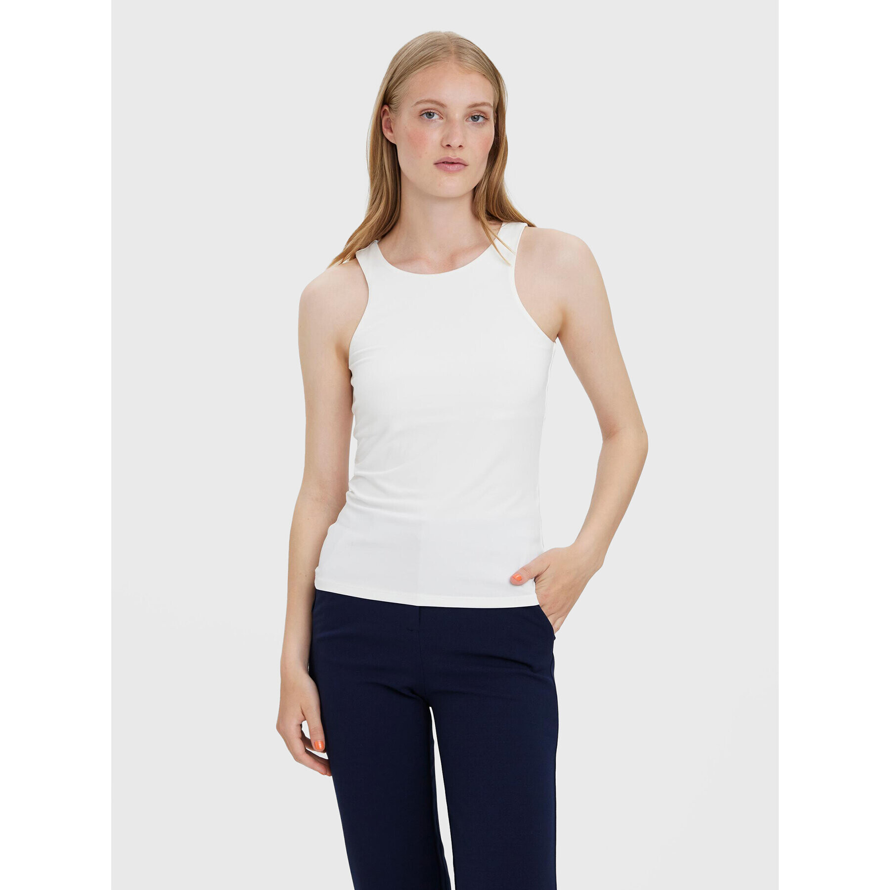 Vero Moda Top Bianca 10279787 Bílá Slim Fit - Pepit.cz