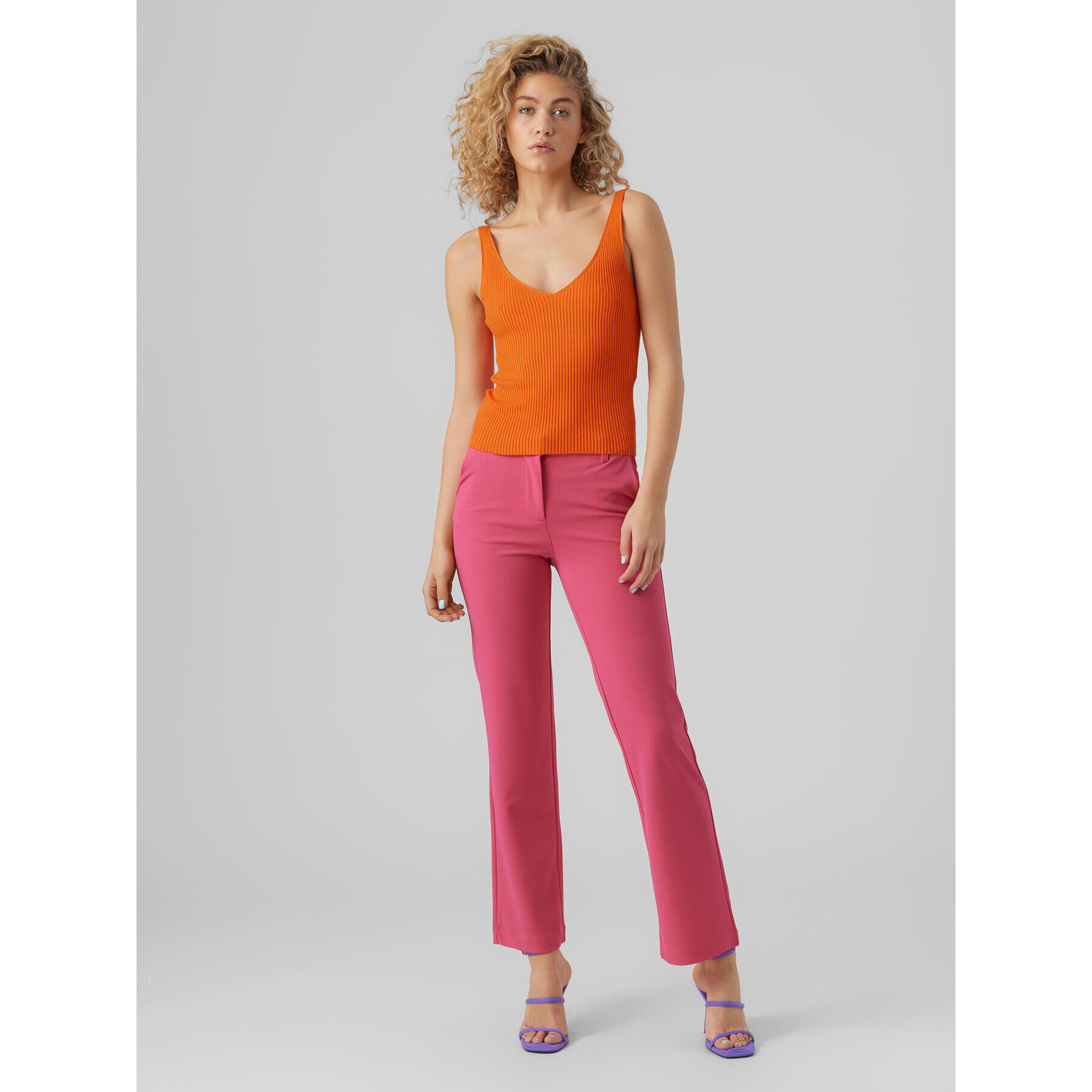 Vero Moda Top Glory 10264760 Oranžová Regular Fit - Pepit.cz