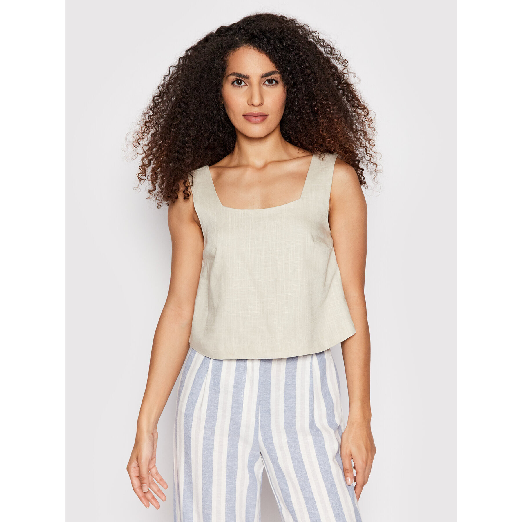 Vero Moda Top Josie 10260288 Béžová Relaxed Fit - Pepit.cz