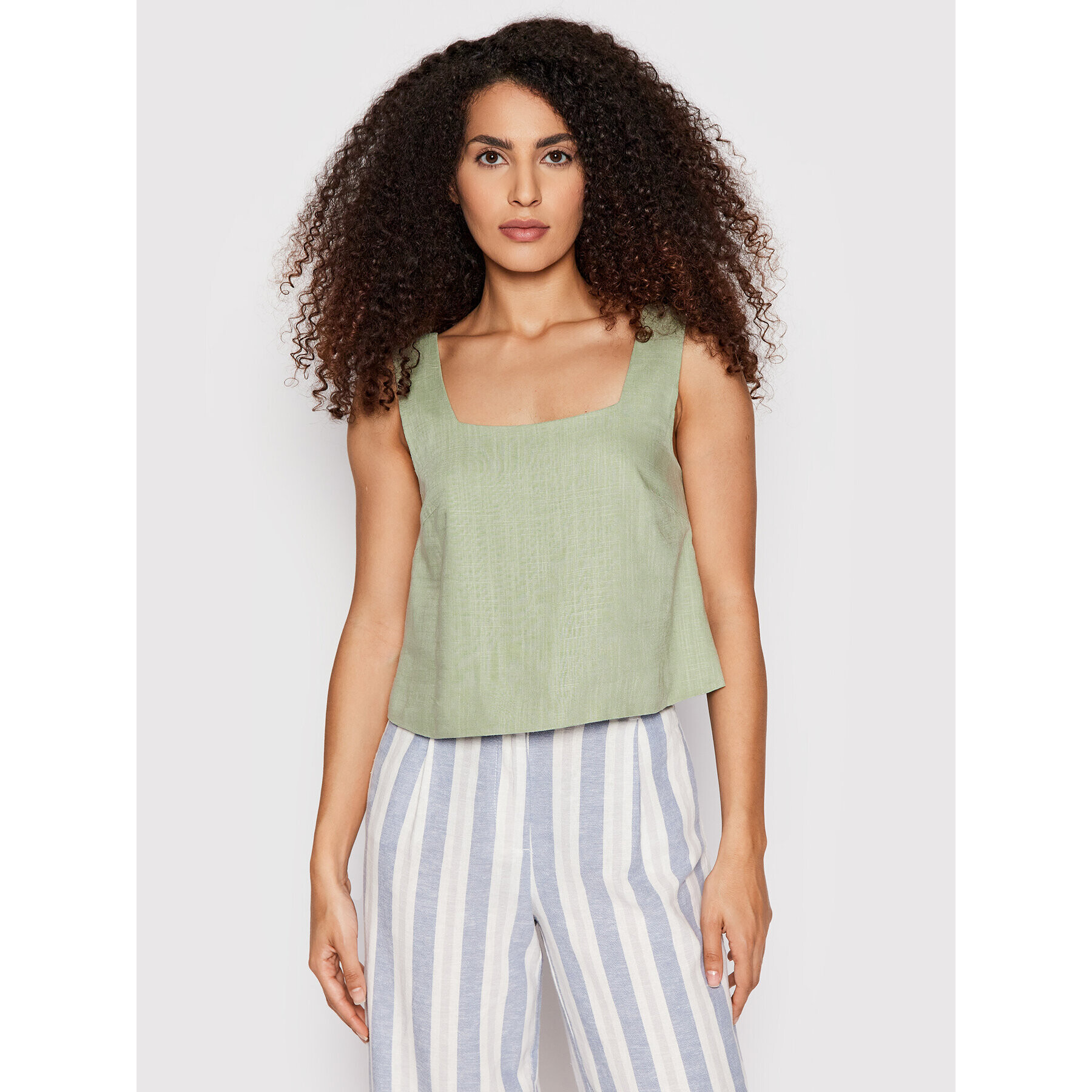 Vero Moda Top Josie 10260288 Zelená Relaxed Fit - Pepit.cz