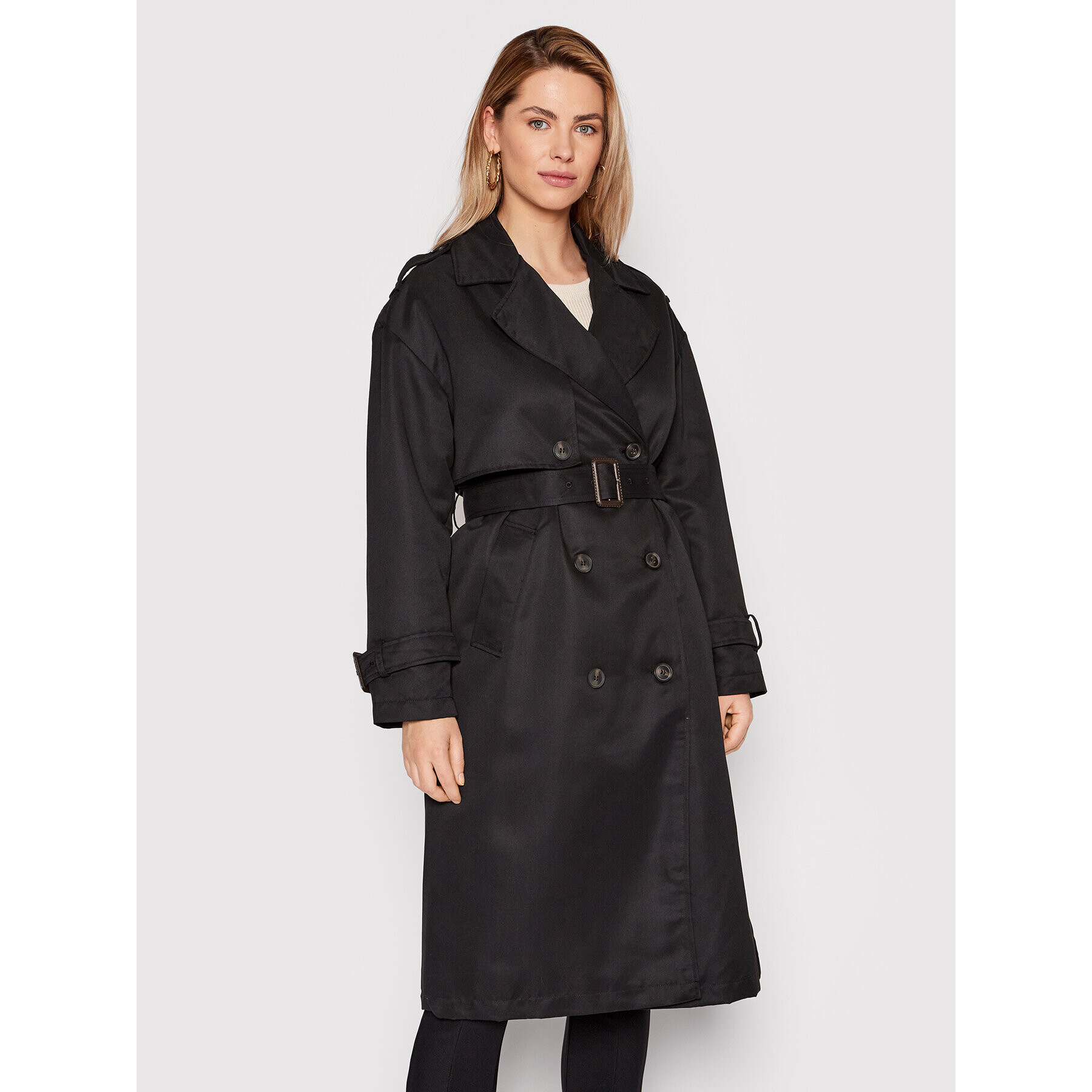 Vero Moda Trenčkot Arden 10260356 Černá Regular Fit - Pepit.cz