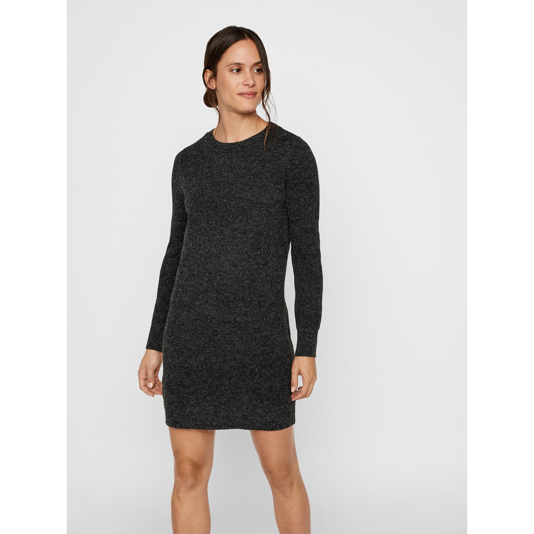 Vero Moda Úpletové šaty 10215523 Černá Relaxed Fit - Pepit.cz