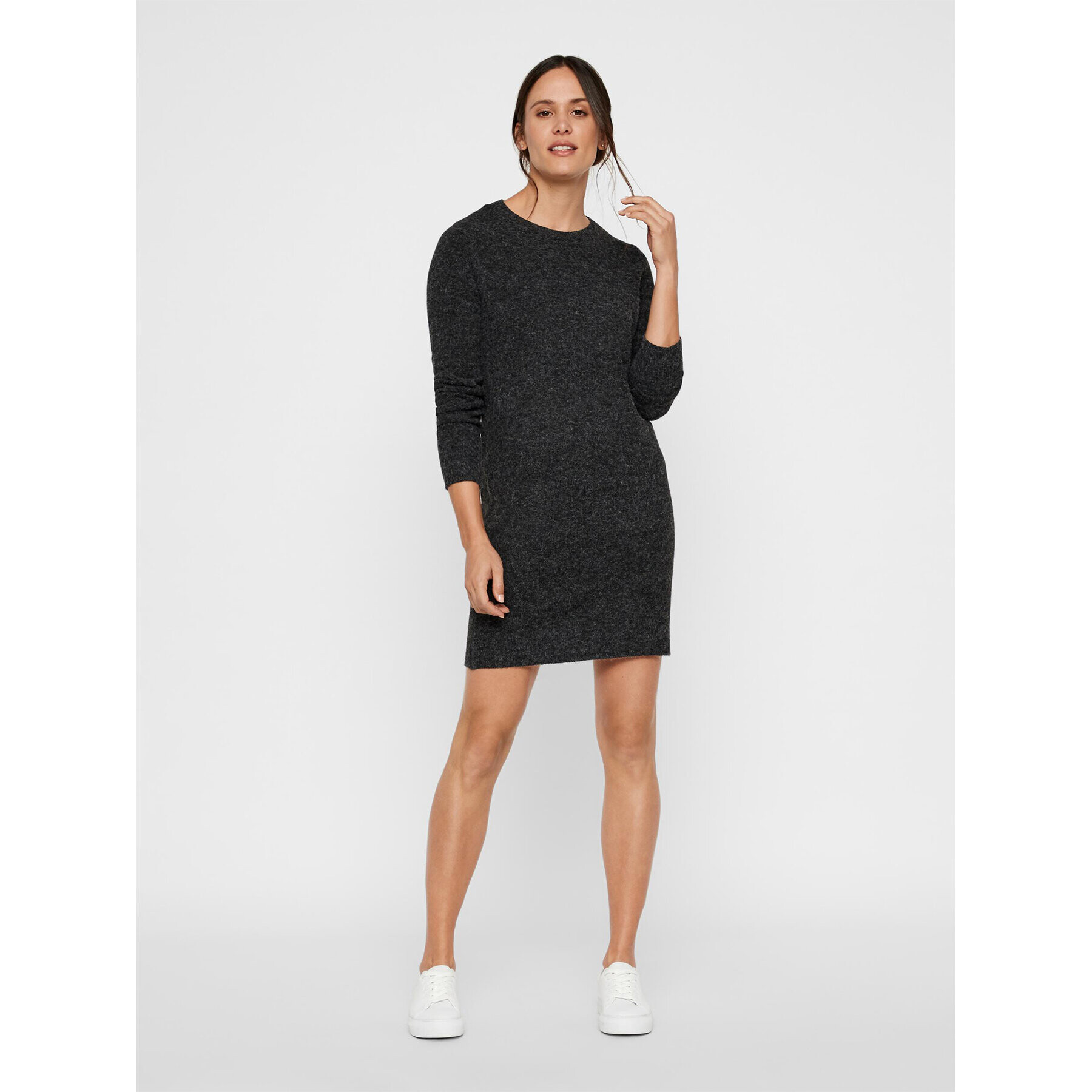 Vero Moda Úpletové šaty 10215523 Černá Relaxed Fit - Pepit.cz