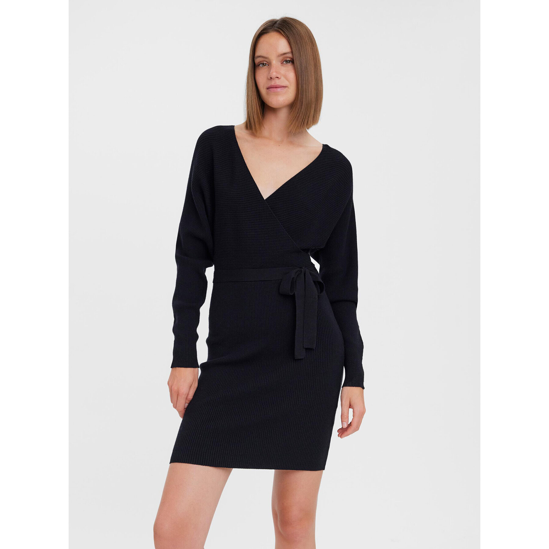 Vero Moda Úpletové šaty 10269251 Černá Regular Fit - Pepit.cz