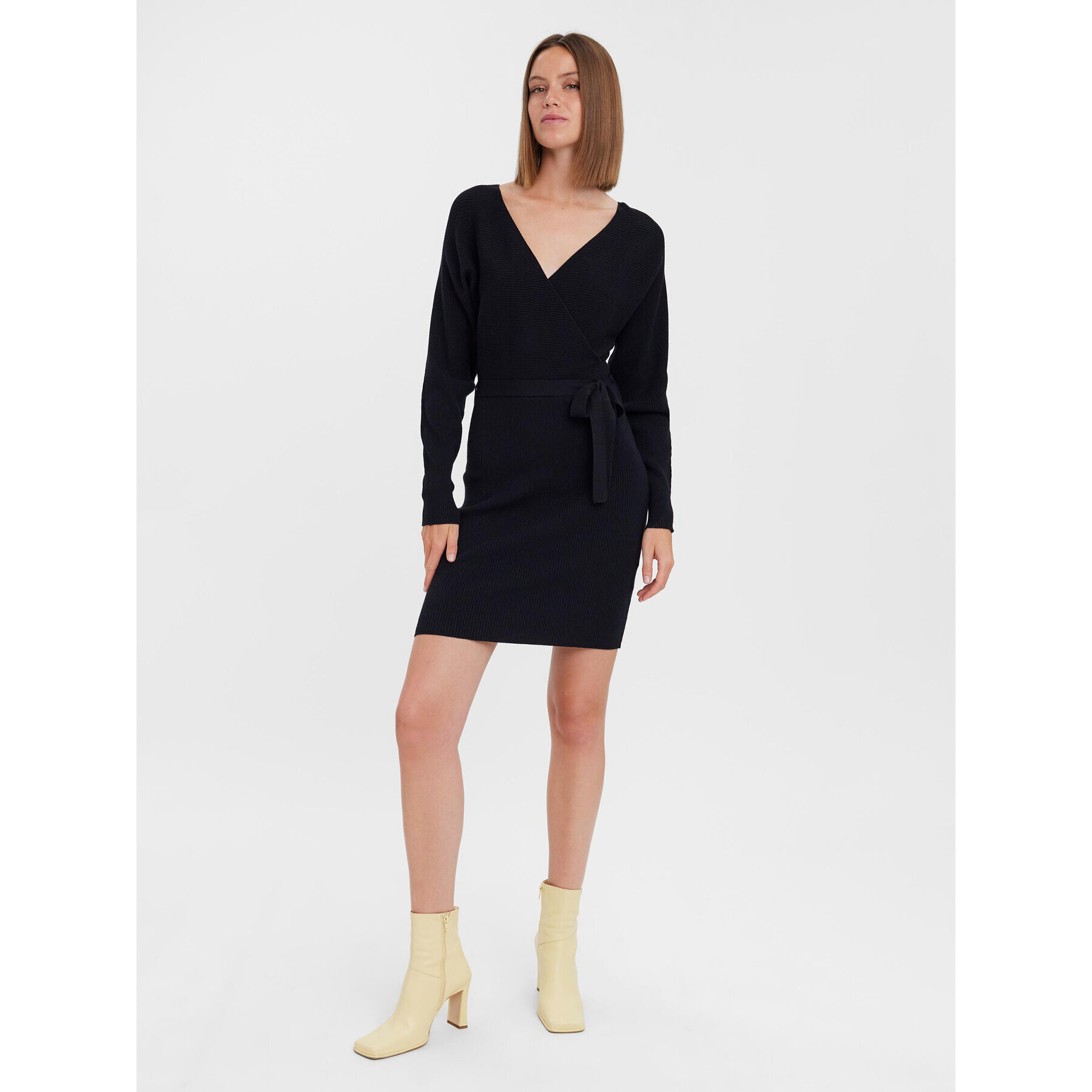 Vero Moda Úpletové šaty 10269251 Černá Regular Fit - Pepit.cz