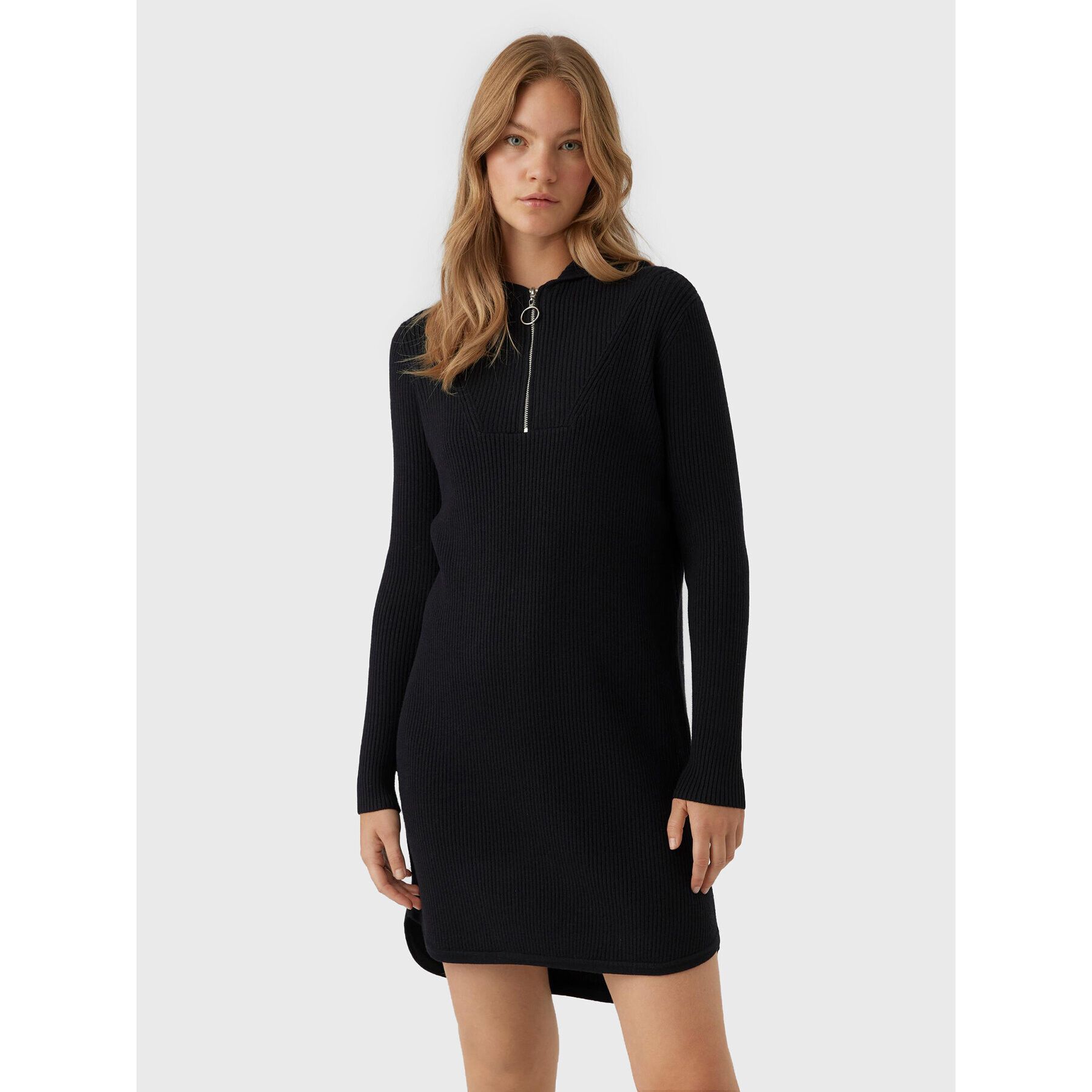 Vero Moda Úpletové šaty Hermosa 10271434 Černá Regular Fit - Pepit.cz